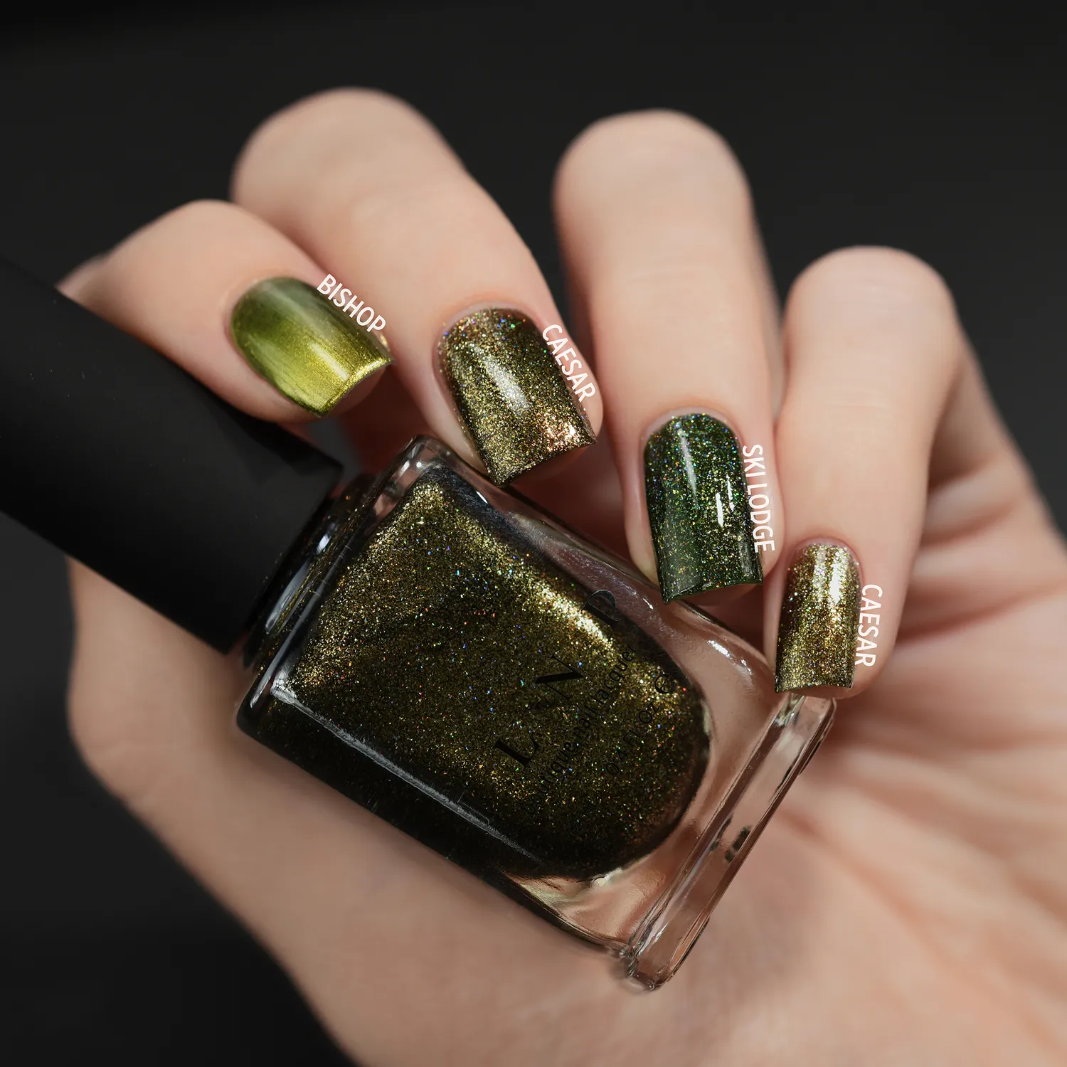 ILNP Ultra Metallics Caesar nagellack olivgrön metallic