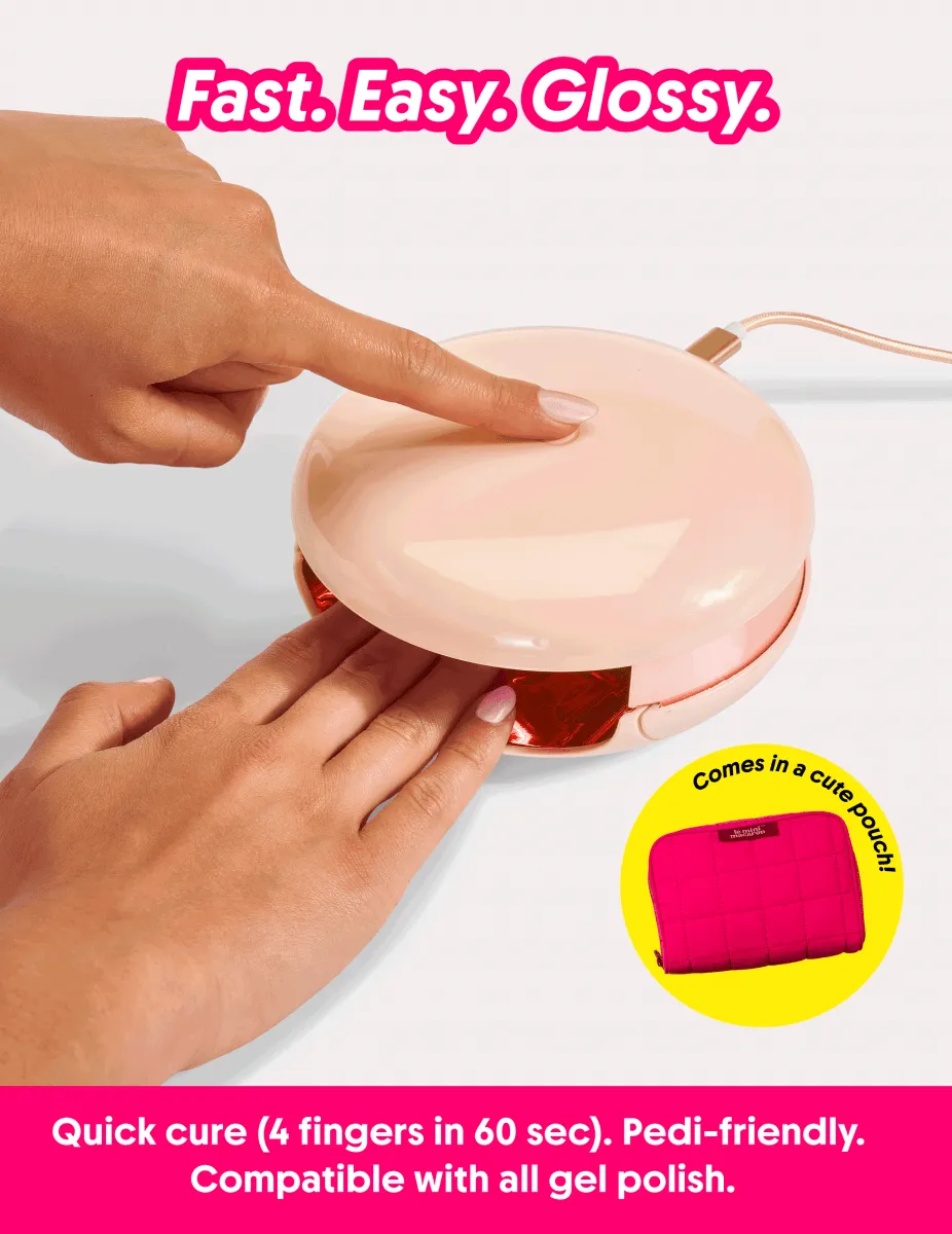 Le Mini Macaron Maxi Lamp nagellampa med påse 4-fingers