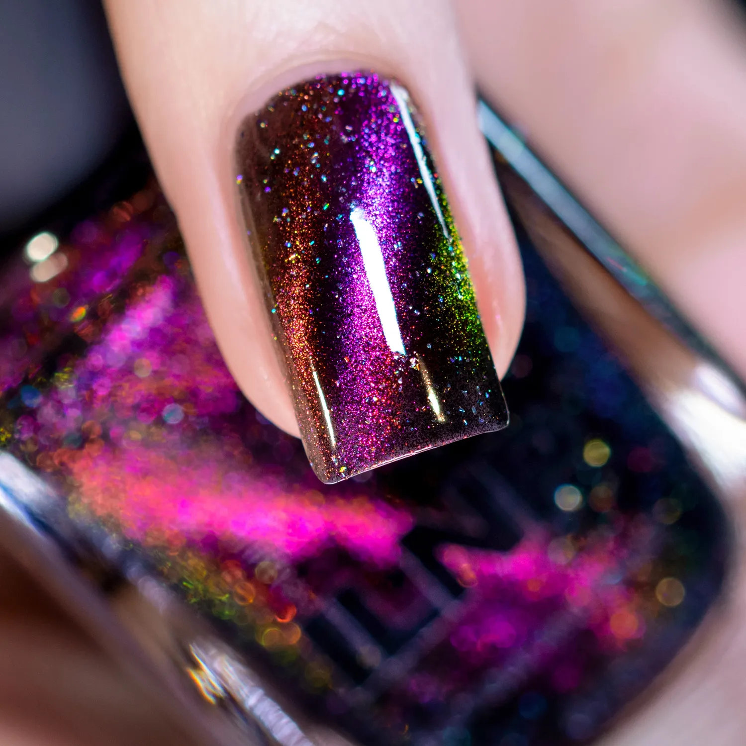 ILNP Nightlife Jet Setter nagellack magnetisk svart rosa