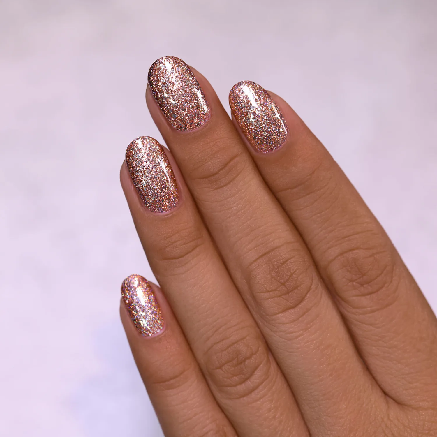 ILNP Juliette Ultra Metallics nagellack roséguld holografiskt