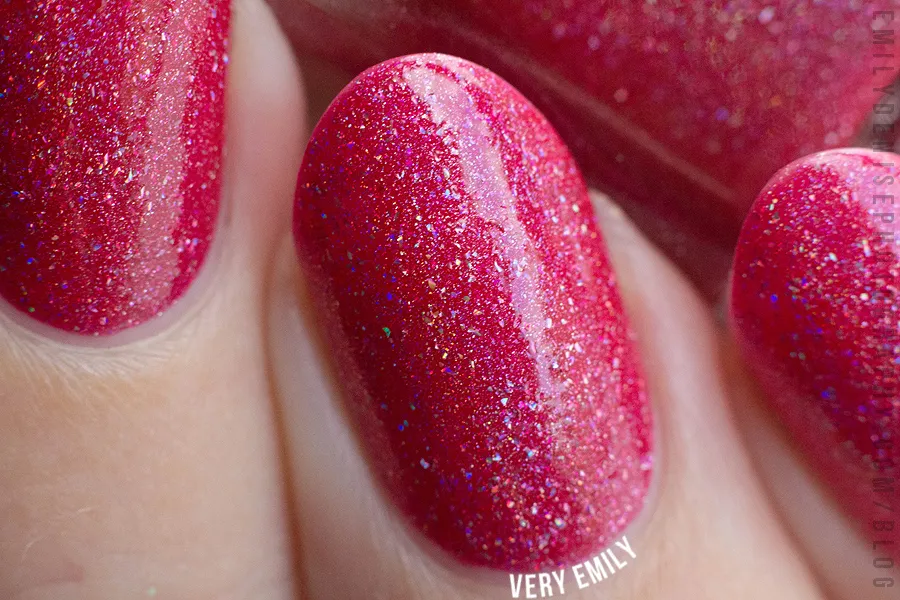 ILNP Closure nagellack äppelröd ultra holo