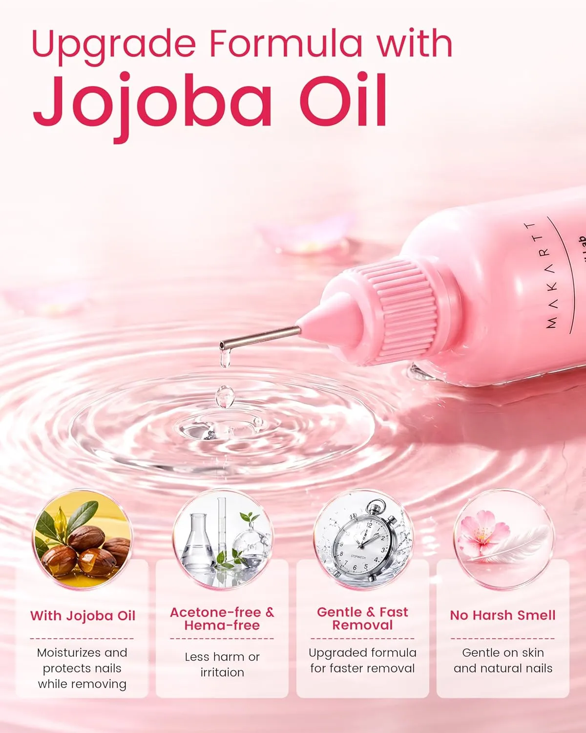 Makartt Jojoba Oil nagellimborttagare 30 ml press-on