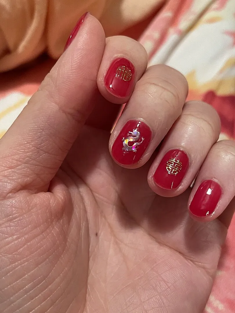 Cirque Colors Good Luck nagelstickers guld kinesiskt nyår