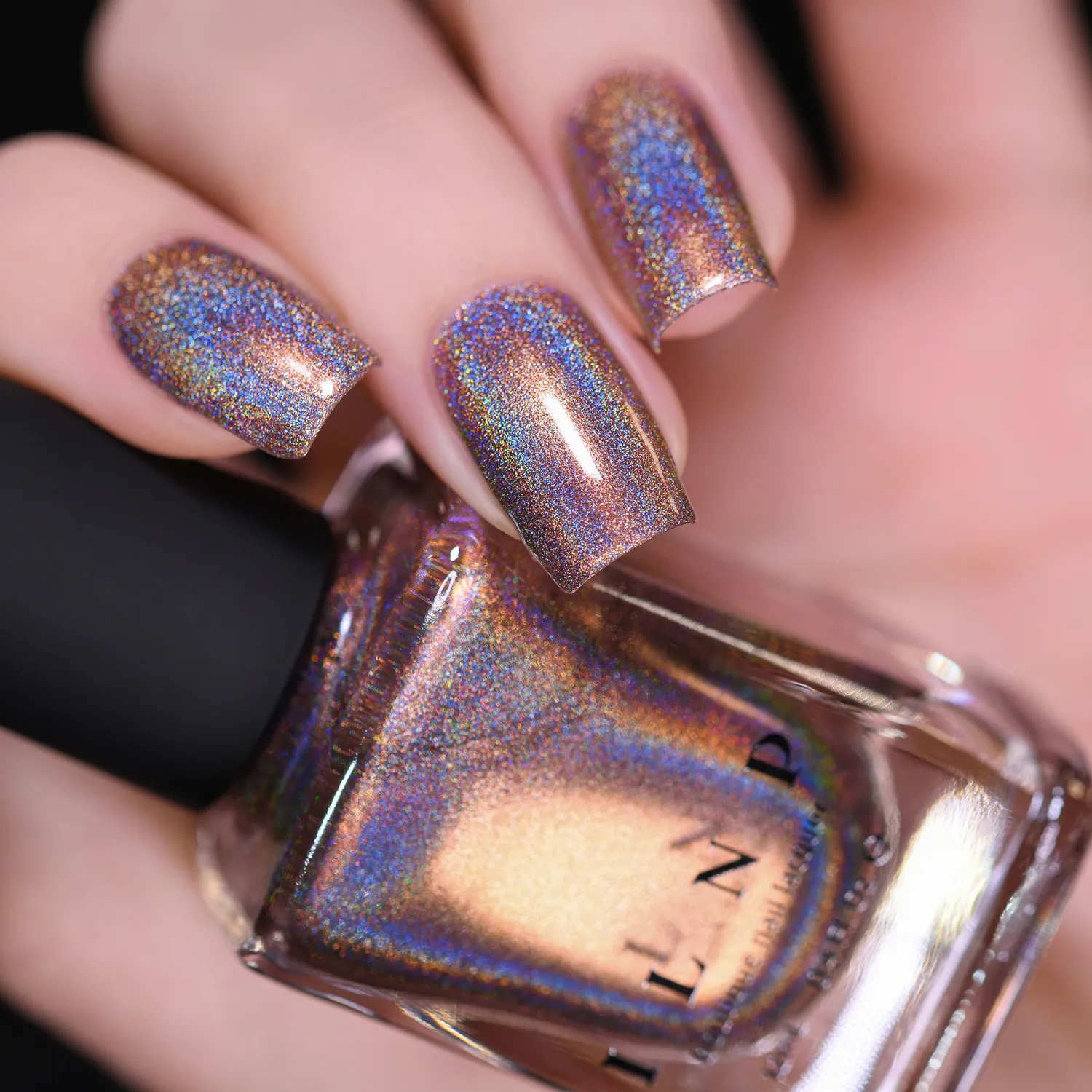 ILNP Chai Latte nagellack holografisk mocka