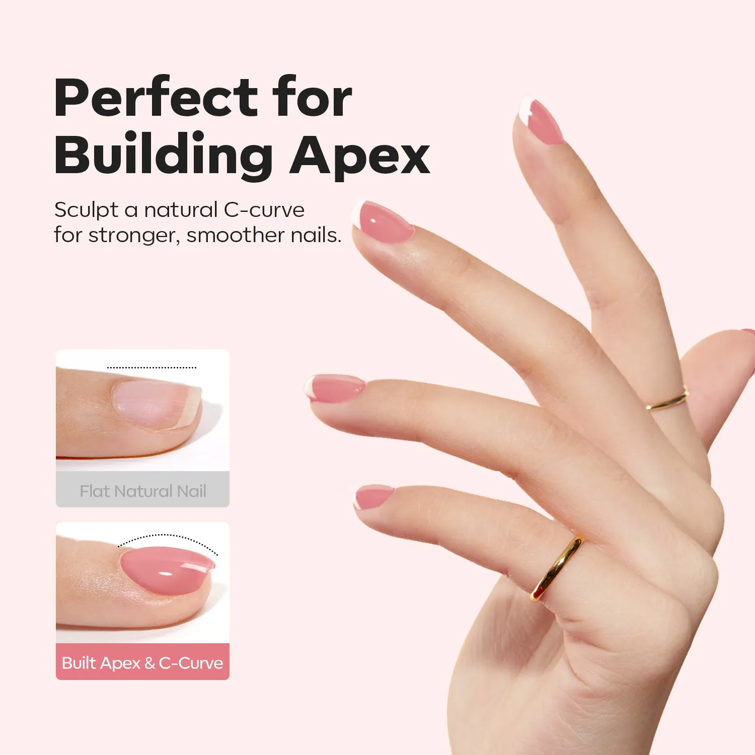 Modelones Blush Nude builder gel 15 ml rosa stärkande