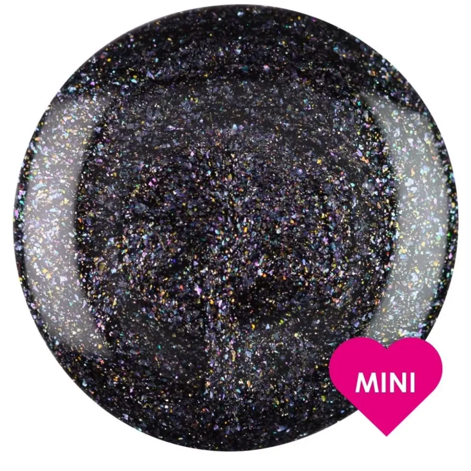 Iz Beauty Gel&Go Caviar Mini gellack 8ml svart metallic
