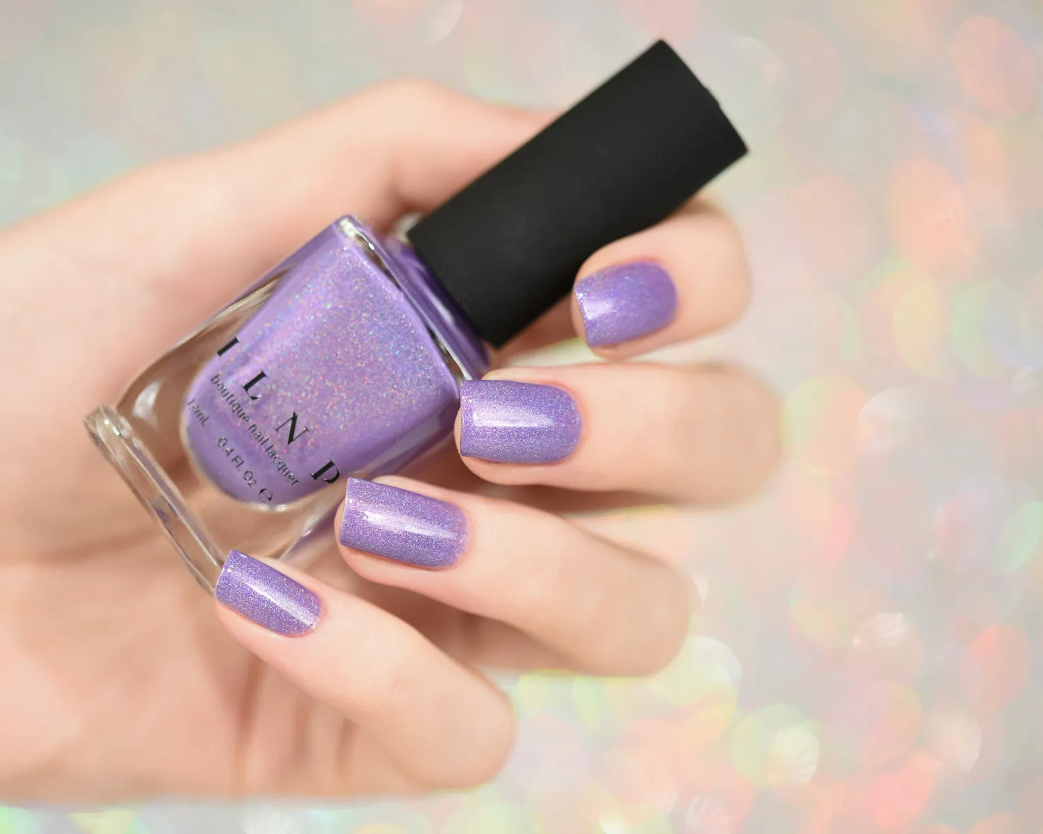 ILNP Charmingly Purple nagellack klarlila holo