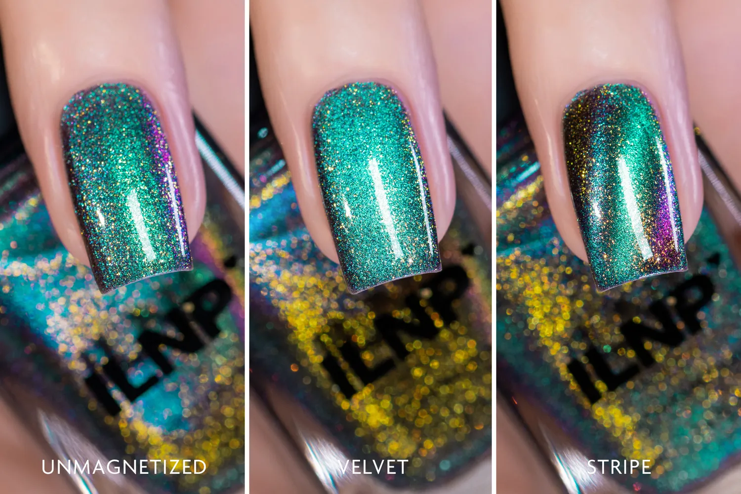 ILNP Twisted Electroshock magnetiskt nagellack effekt