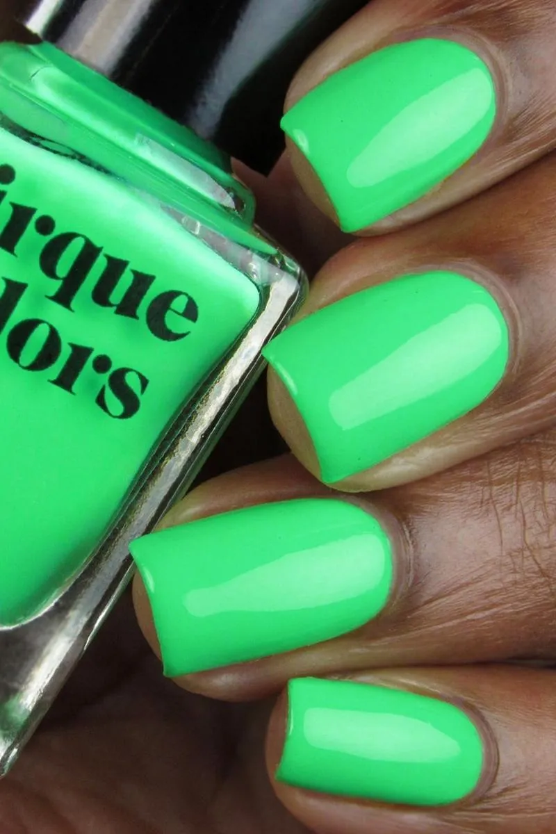 Cirque Colors Thirsty nagellack neongrön mint