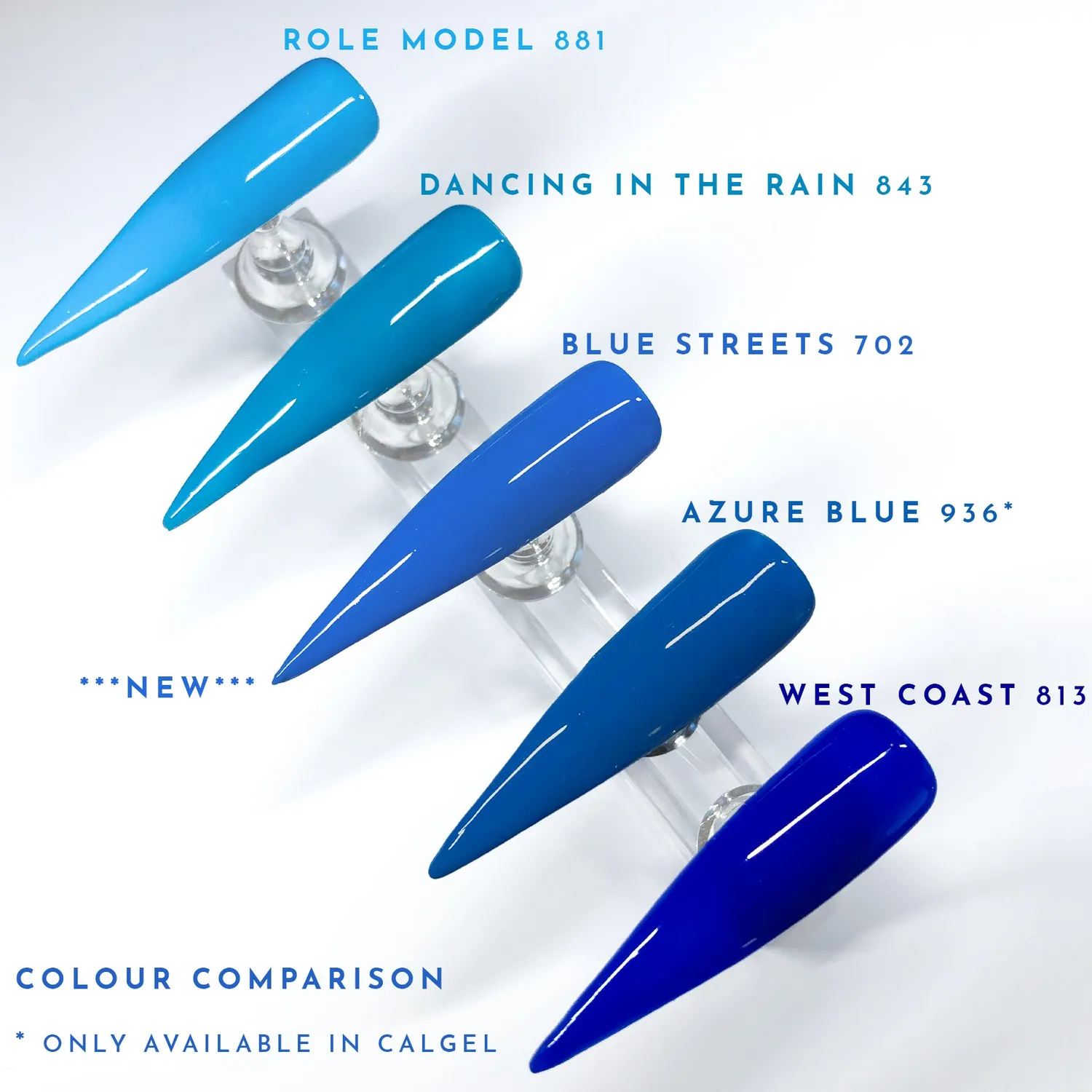Iz Beauty PRO COLOUR Blue Streets IZ702 gellack neonblå