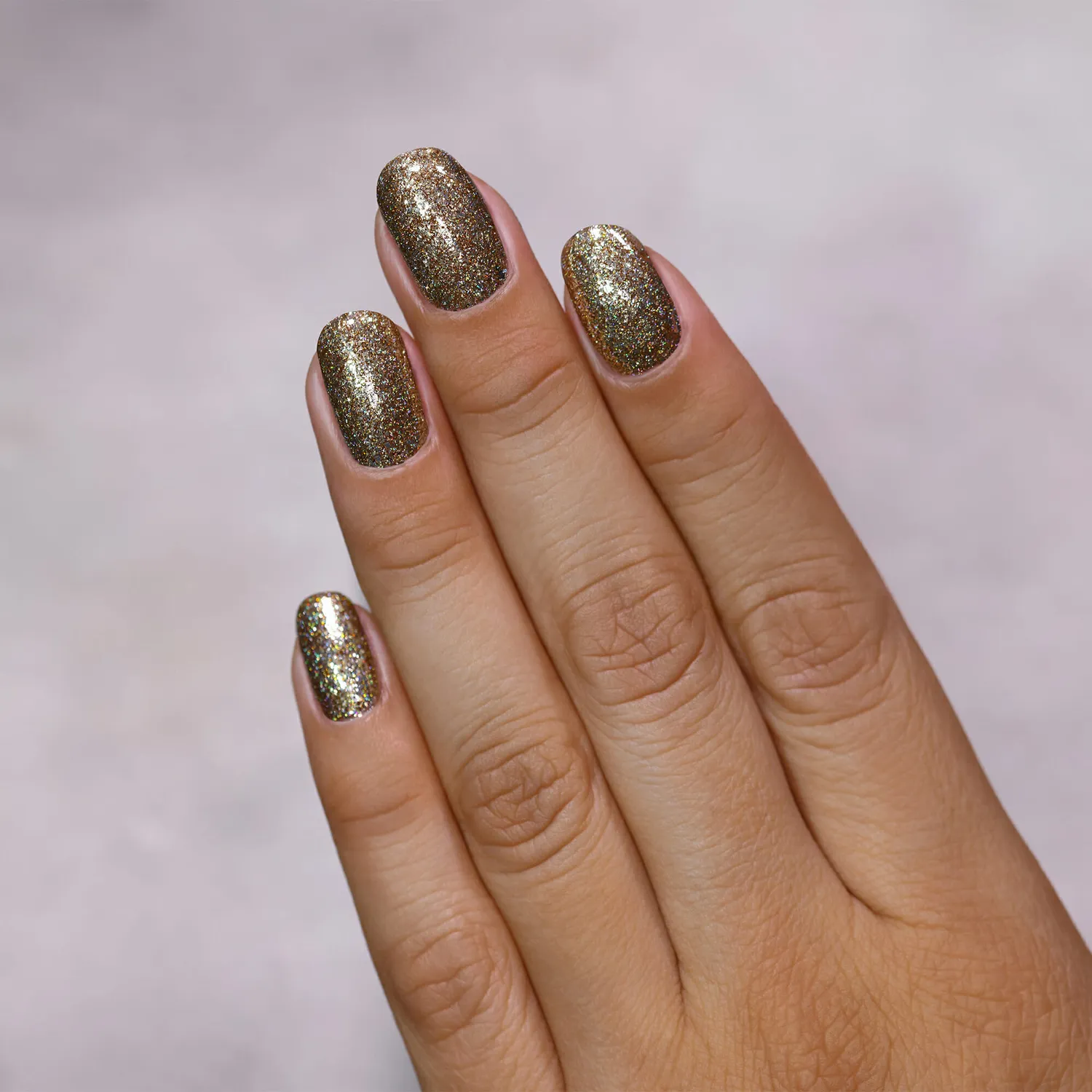 ILNP Pebble Path nagellack antique brass metallic