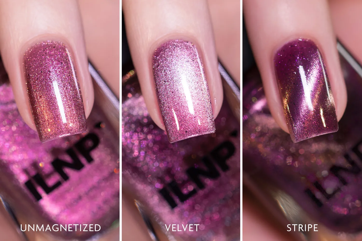 ILNP Winter Sugar Plum nagellack magnetiskt mauve