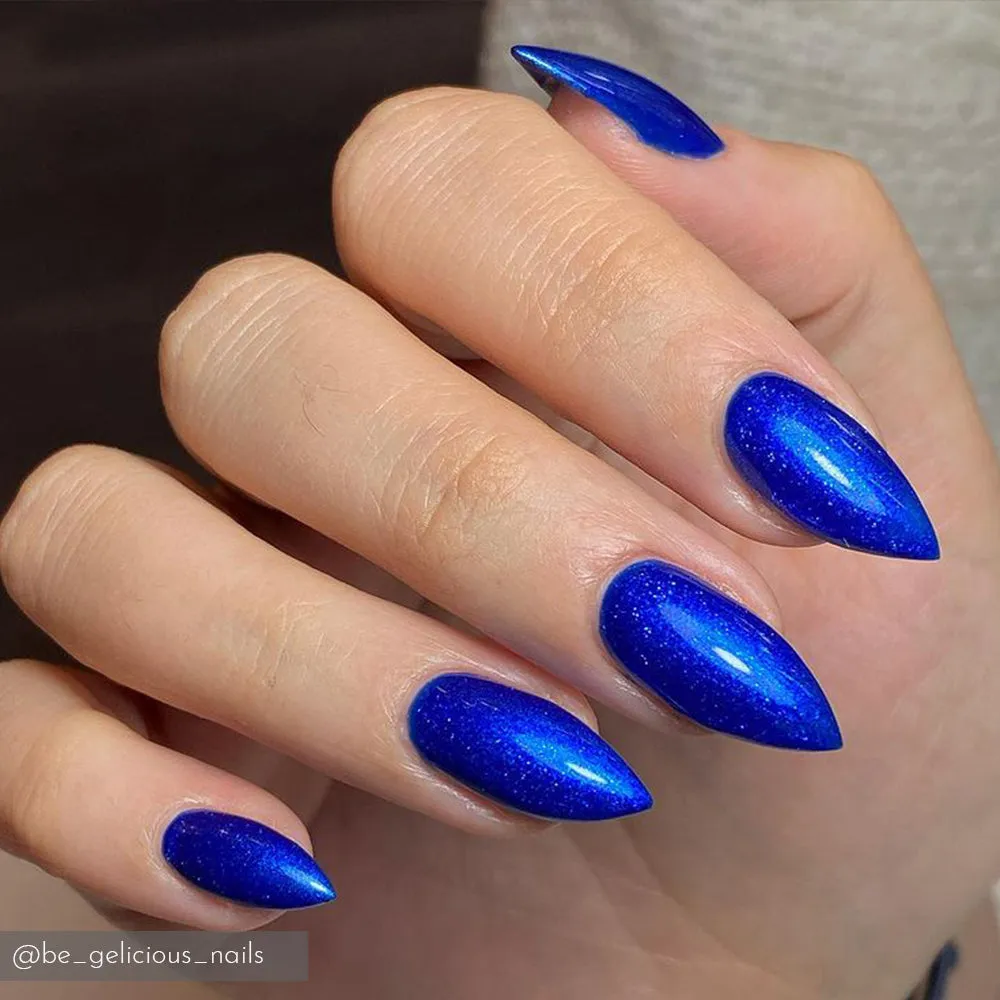 Iz Beauty GEL&GO Sub Zero GG1088 gellack 12 ml glitterblå