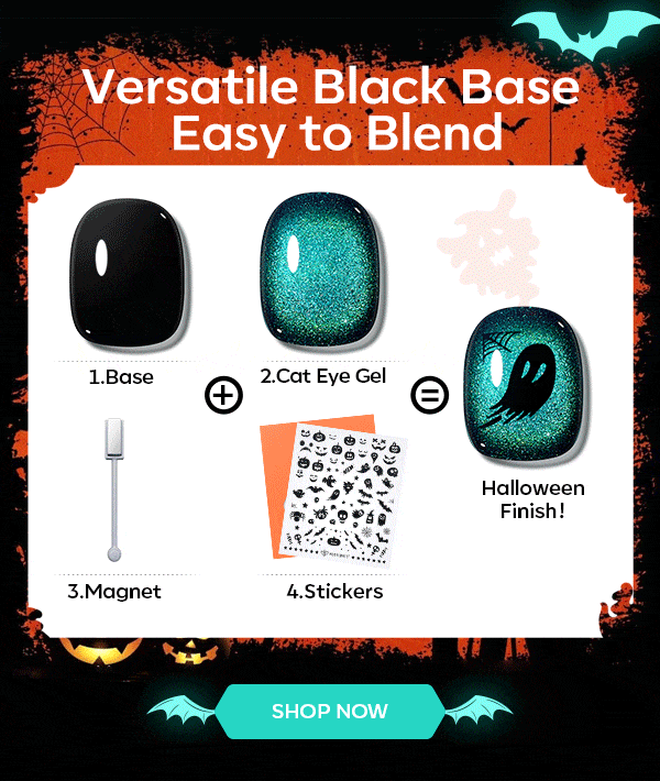 Modelones Haunted Eyes gellackset 6 färger cat eye