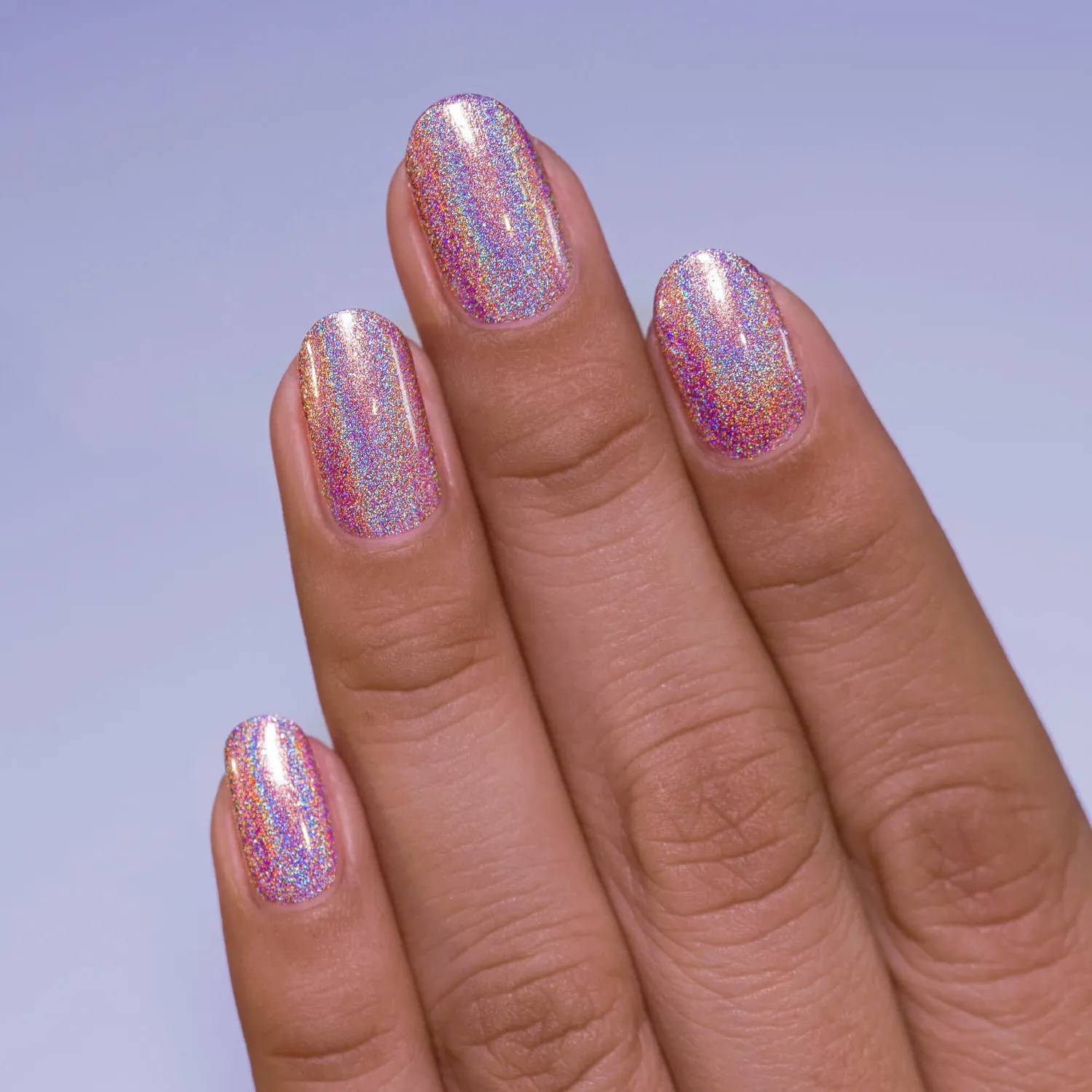 ILNP Ultra Holo Evermore nagellack rosamauv holografiskt