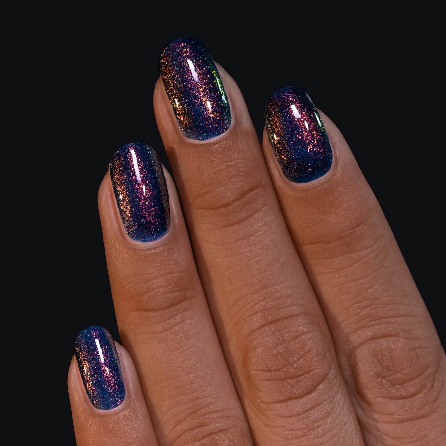 ILNP Cosmos Comet nagellack blått skimmer
