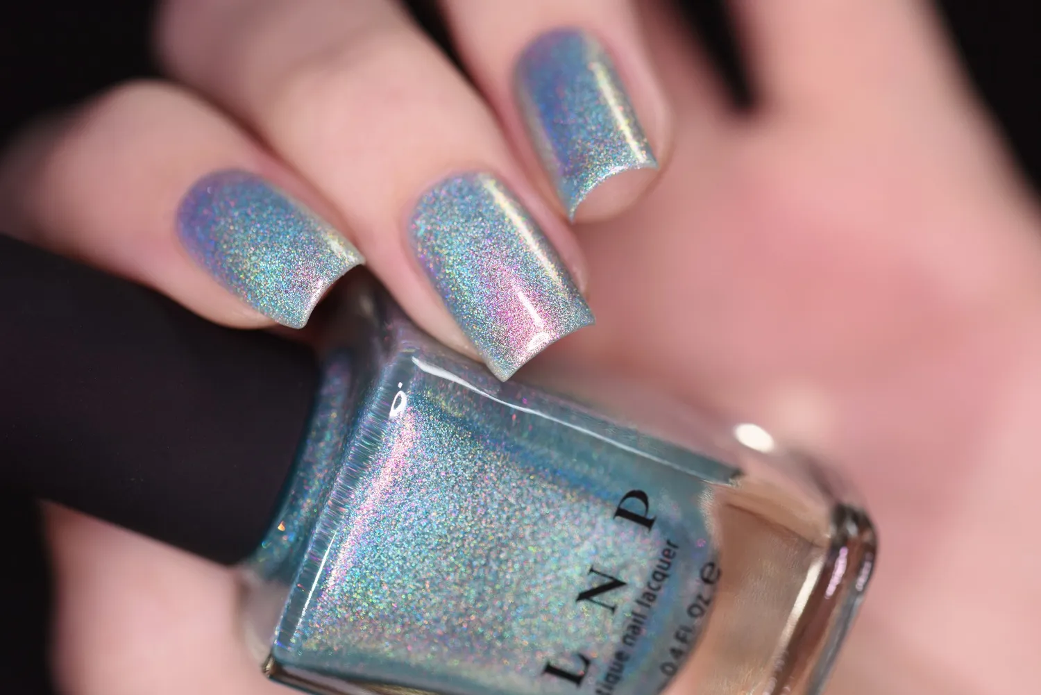 ILNP Summer Lovin nagellack pastellteal med rosa holo
