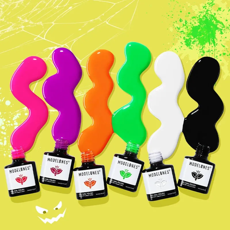 Modelones Horror Night gellack 6-pack självlysande