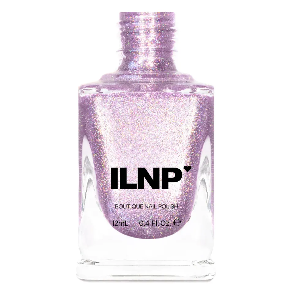 ILNP Sugar Cube nagellack lila holografiskt glitter