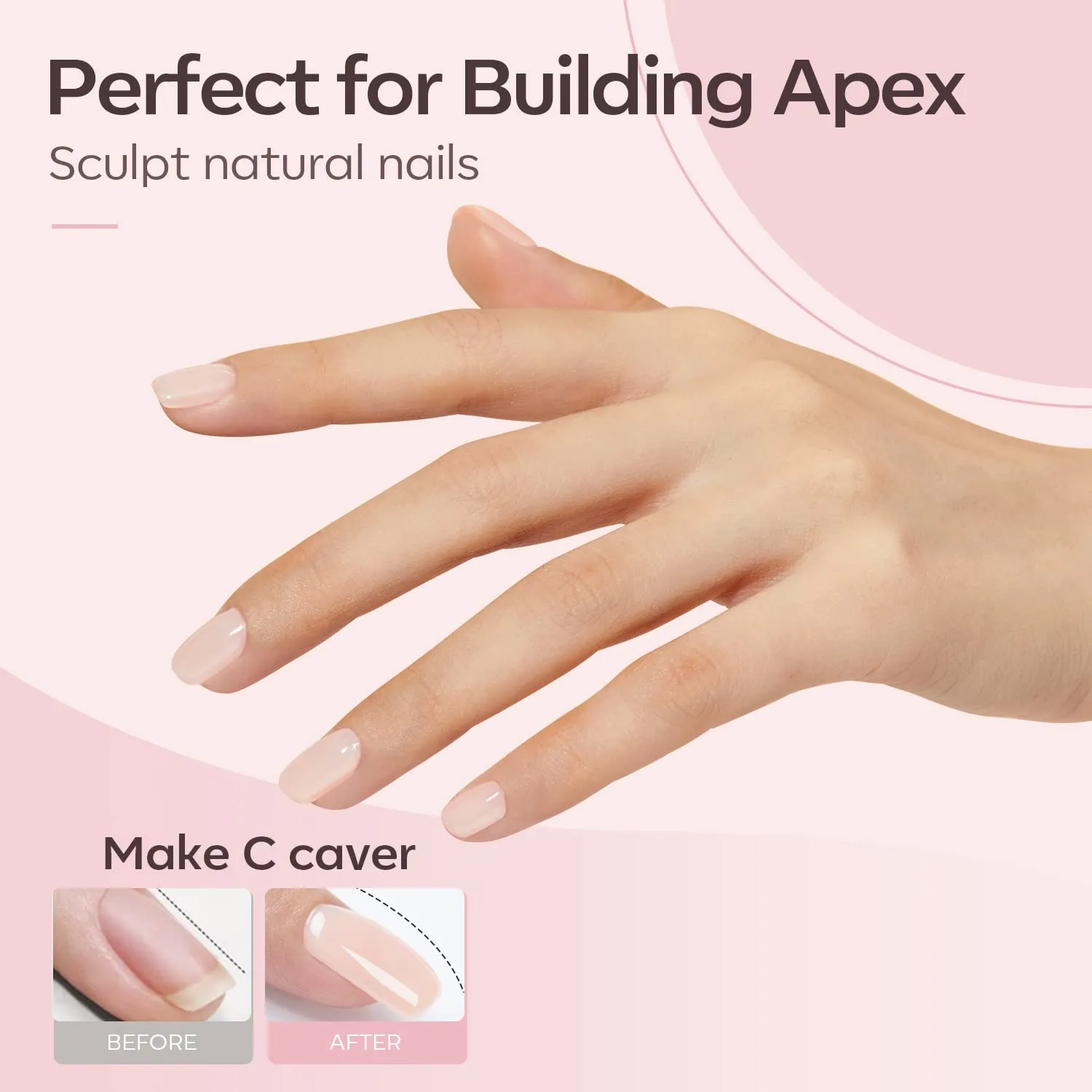 Modelones Builder nagelgel nude pink 15ml 8-i-1