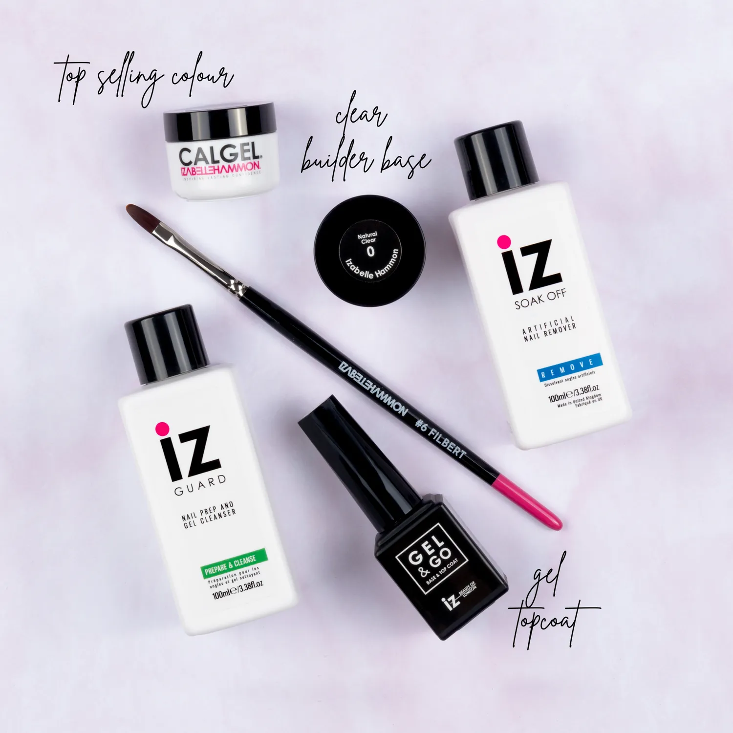 Iz Beauty Calgel Trial Kit startkit 6 delar med workshop