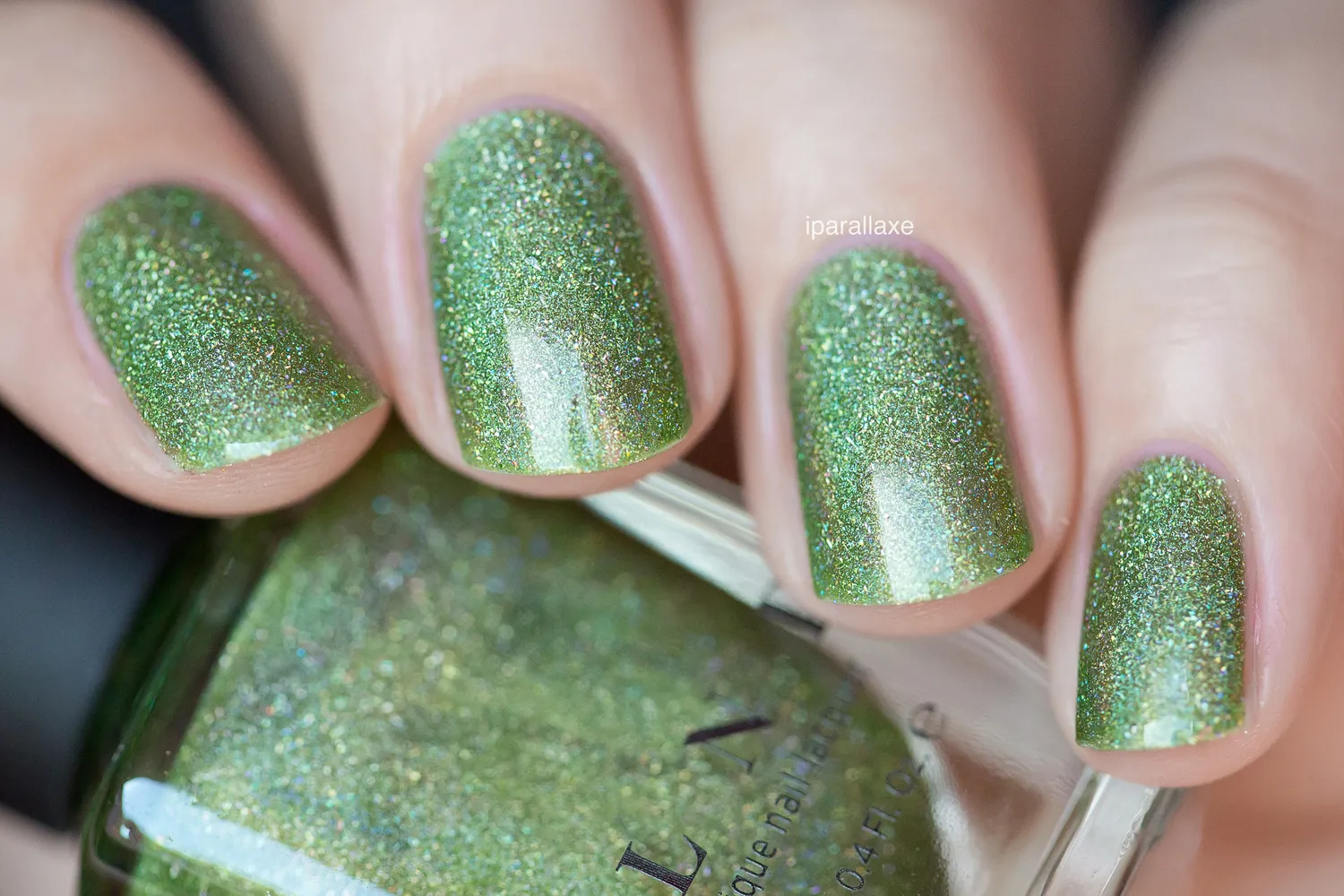 ILNP Ultra Holo 1UP nagellack limegrön holographic