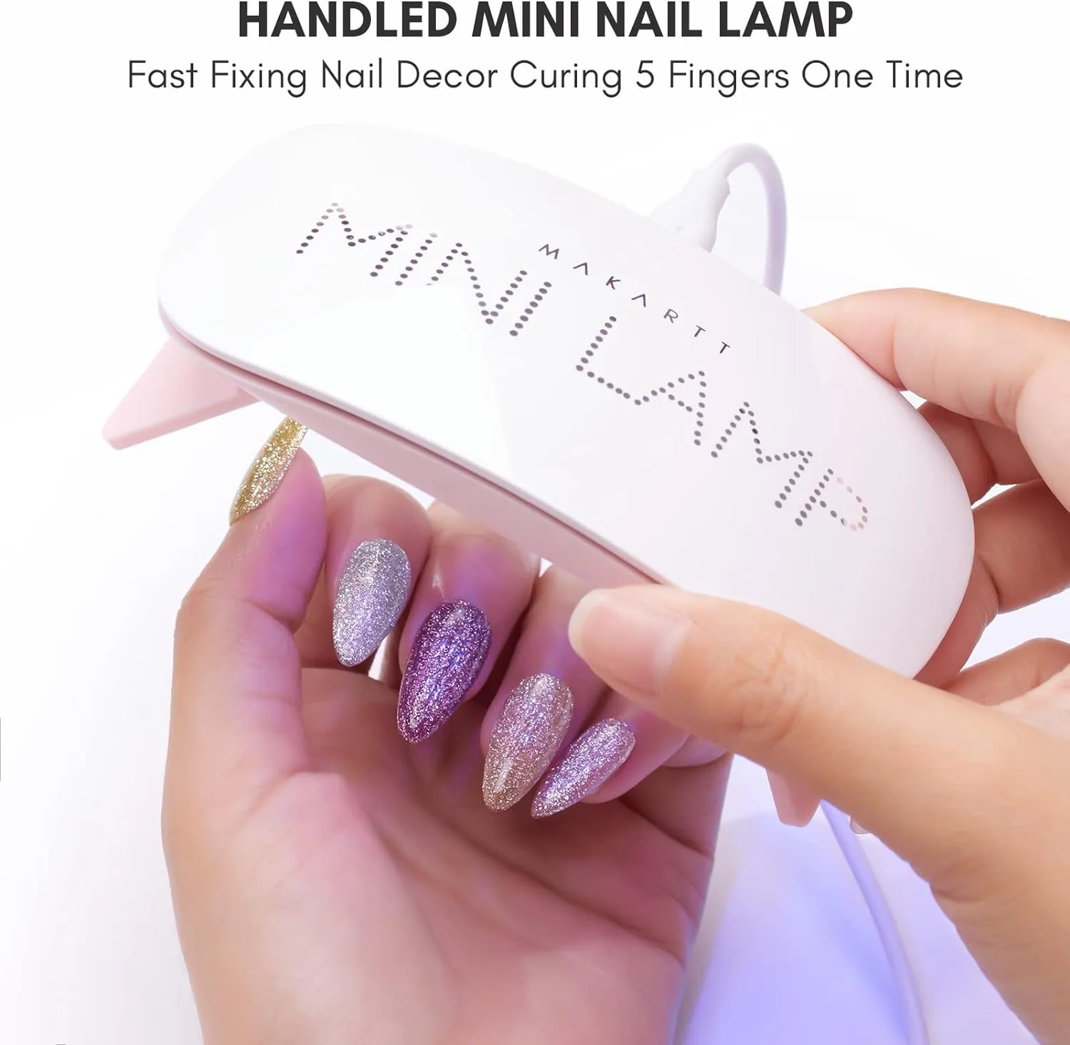 Makartt Portable 6W UV Mini nagellampa snabb härdning