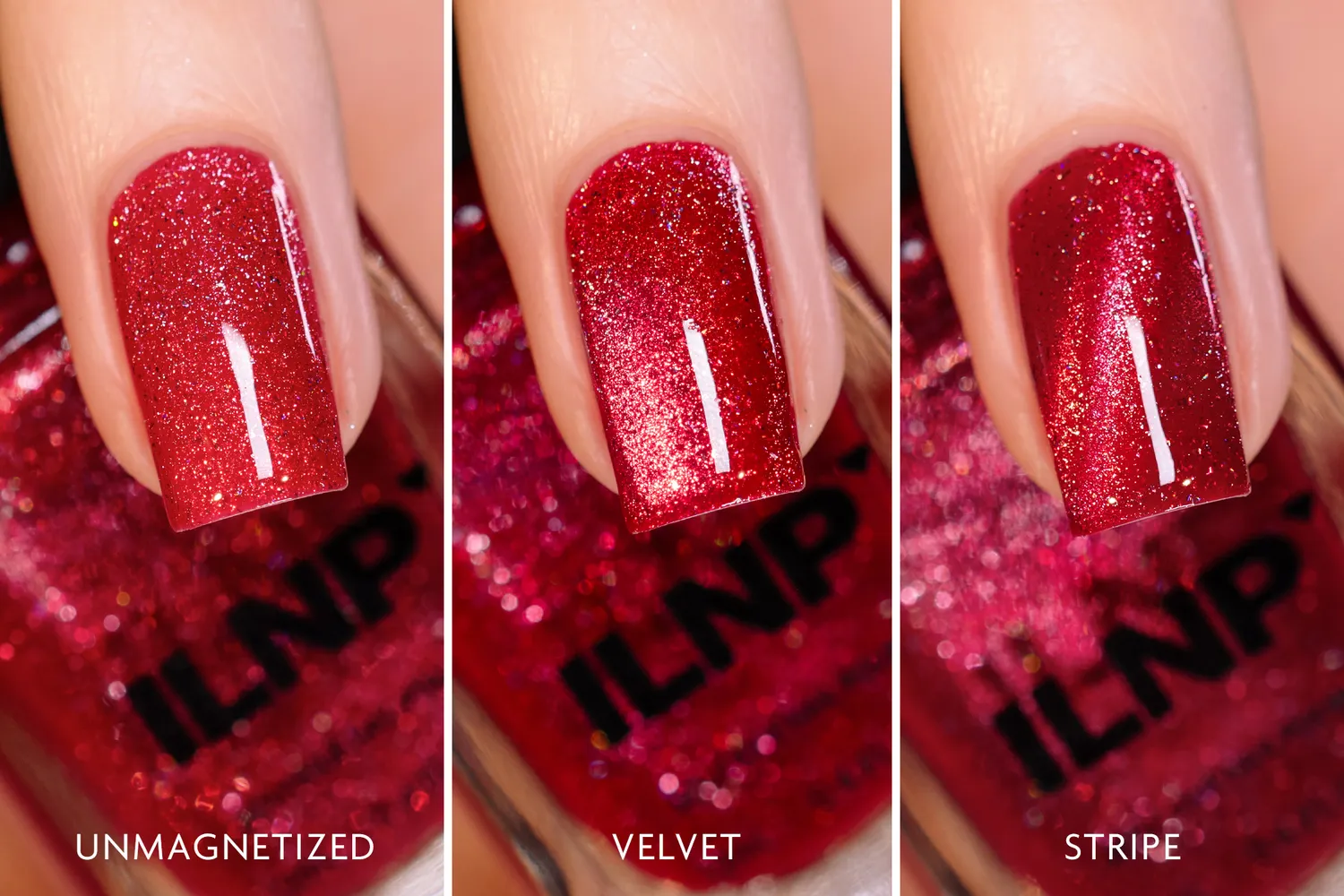 ILNP Shirley magnetlack röd holo POP