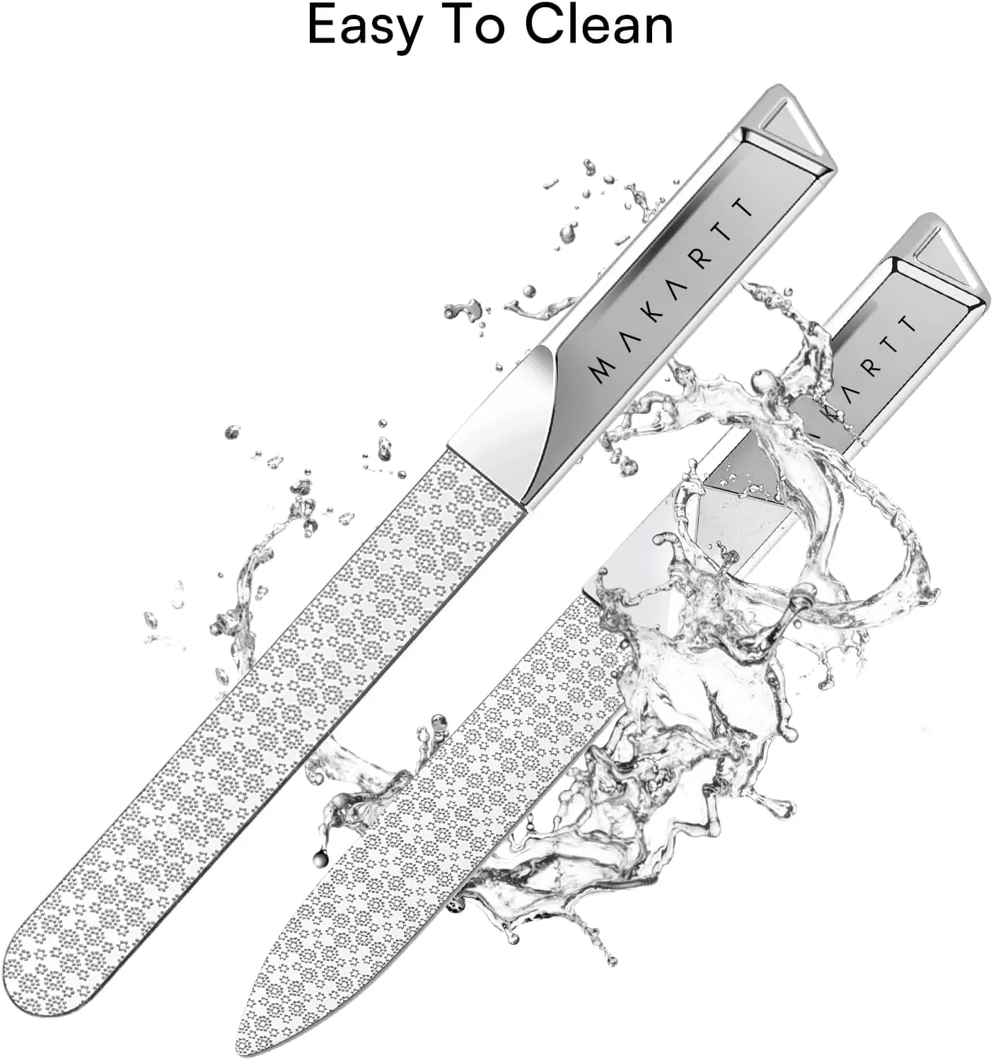 Makartt Metal Nail File metallnagelfilar 2-pack