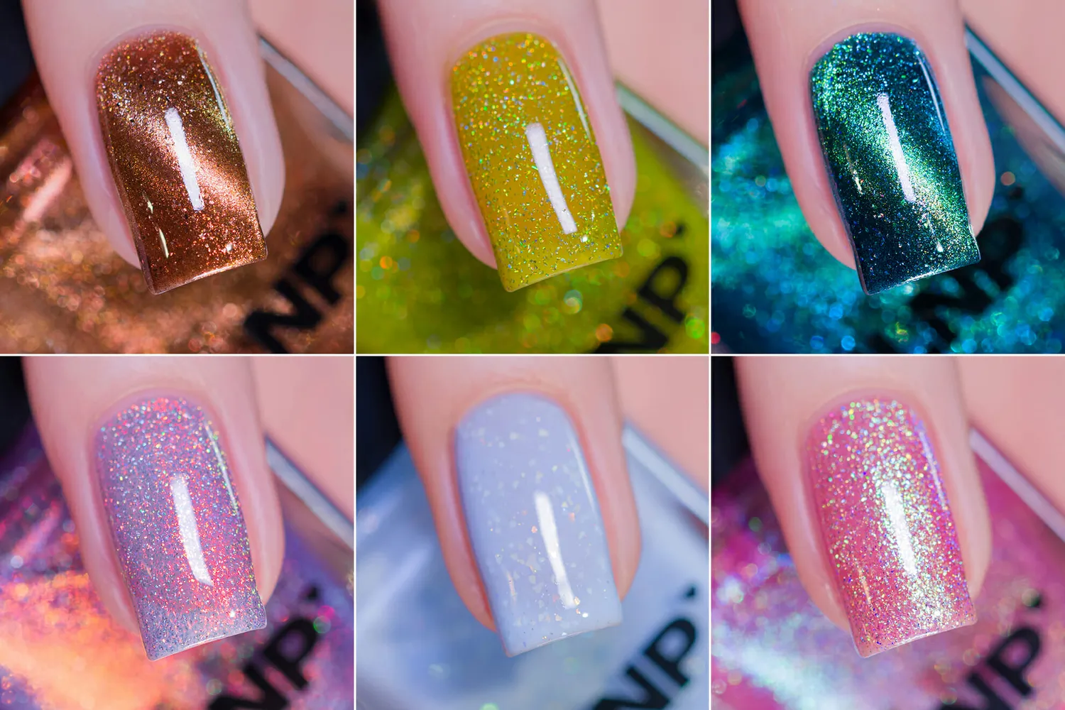 ILNP Fairy Forest nagellackset 6-pack magnetisk shimmer