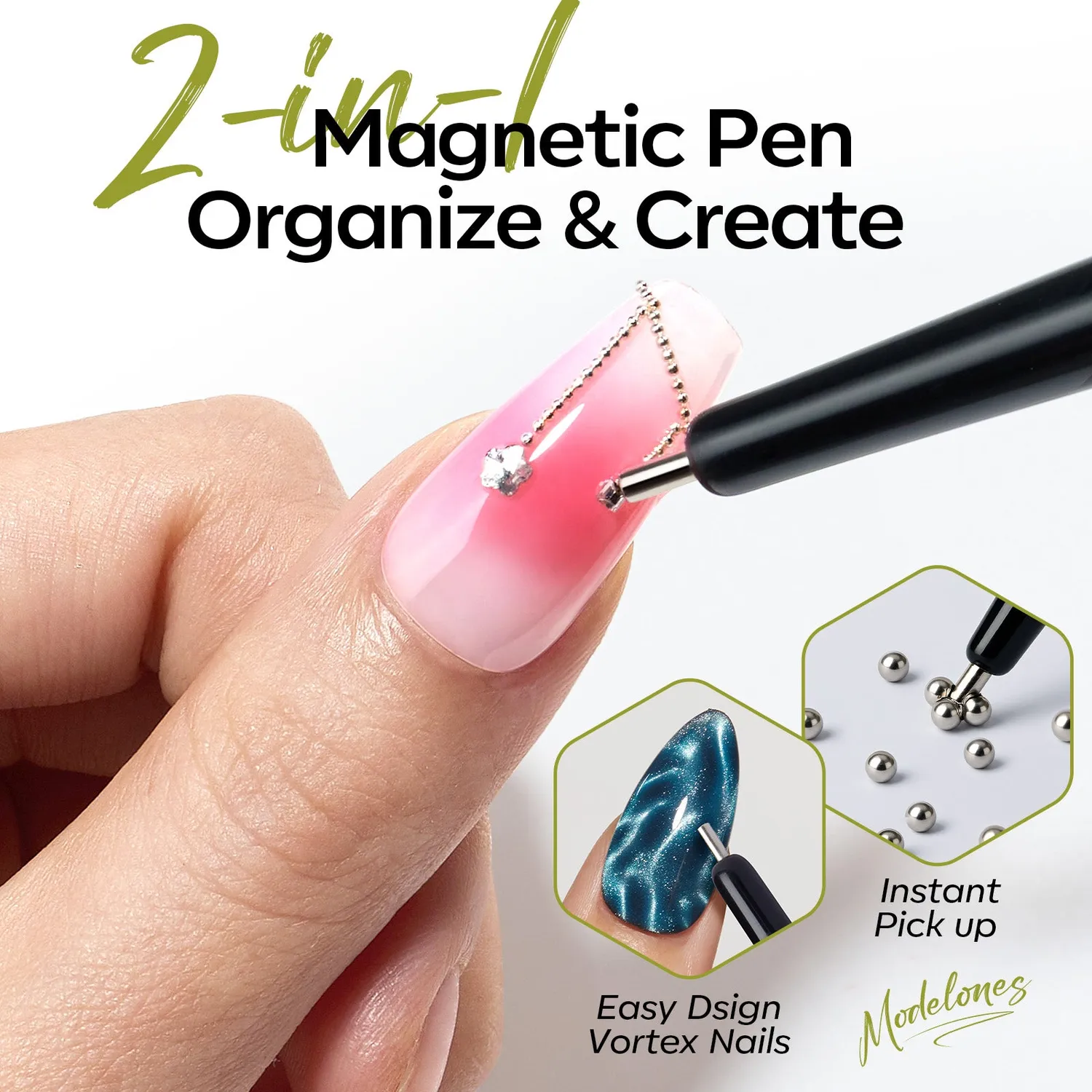 Modelones Cat Eye nagelkit magnet 6 delar cat eye