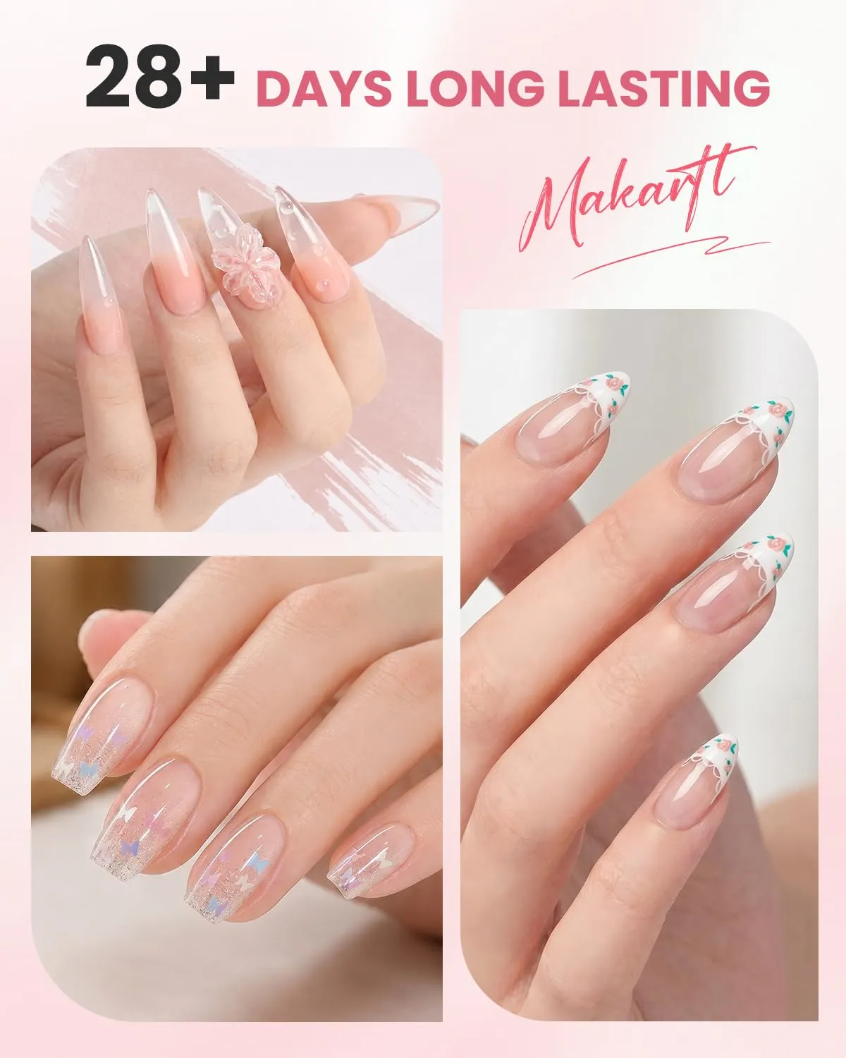 Makartt Hema-free Rubber Base Gel basgel Clear flexibel