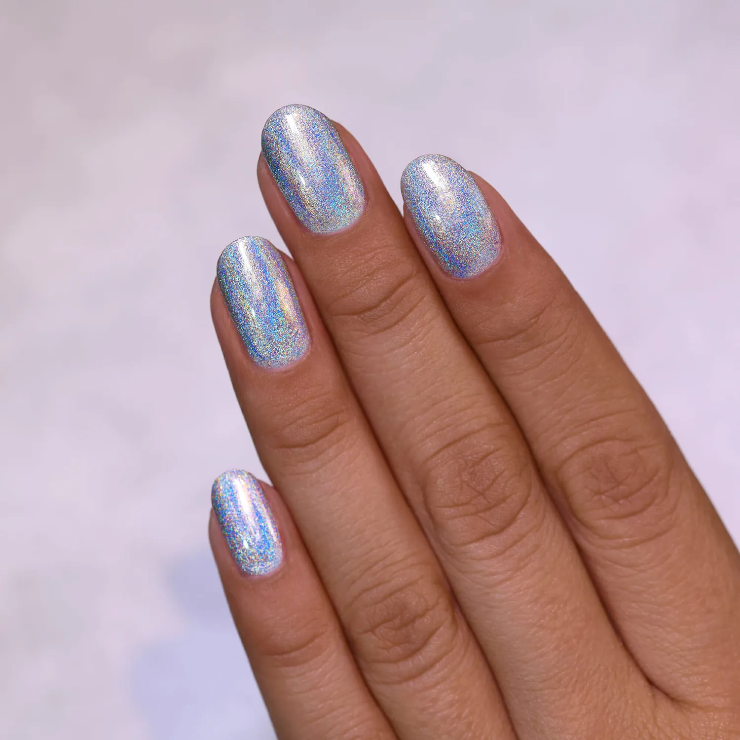 ILNP MEGA nagellack silver holografiskt