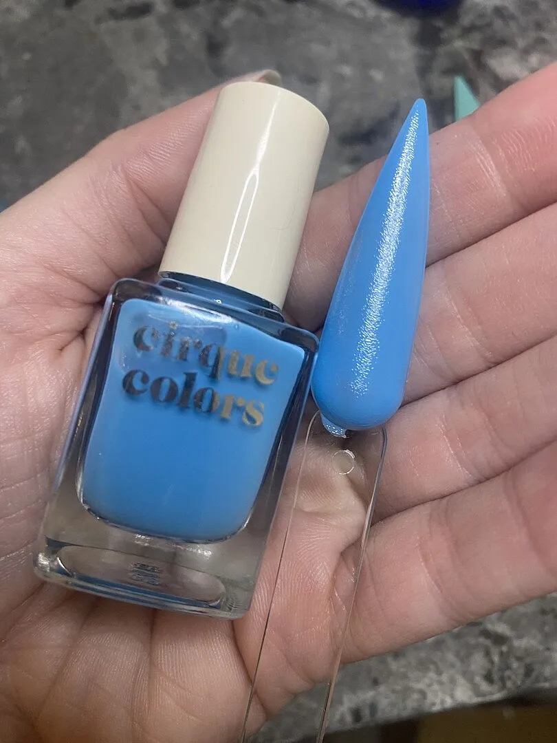 Cirque Colors Aqua Jelly nagellack ljusblå jelly