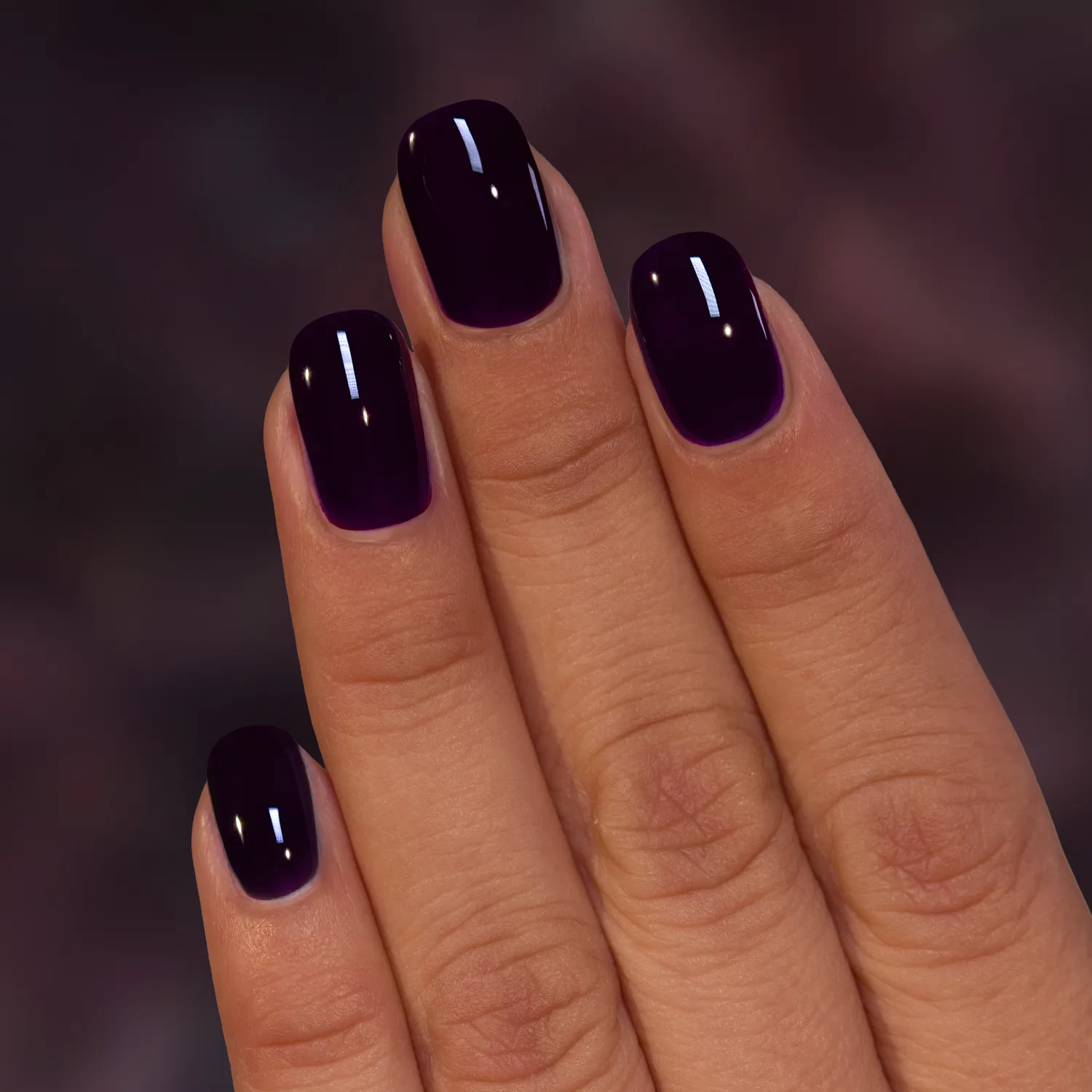 ILNP Nightshade nagellack mörk aubergine jelly
