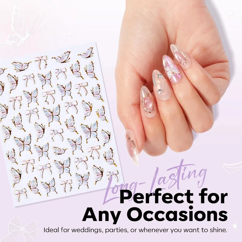 modelones Flower Dance nagelstickers blommor 5-pack