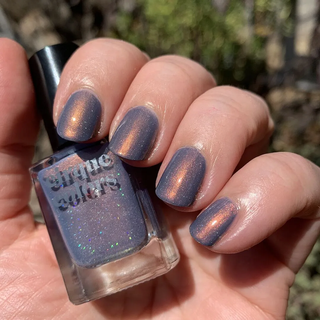 Cirque Colors Velvetine nagellack skifferblå koppar