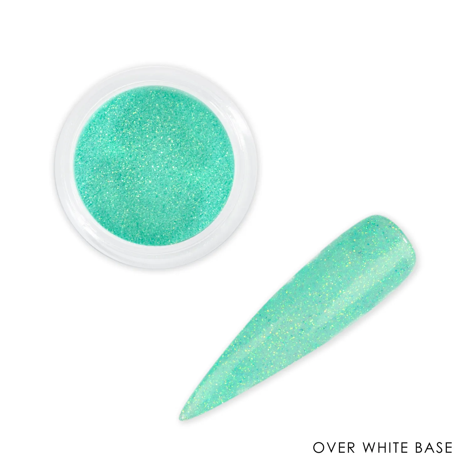 Iz Beauty Green Mix nagelglitter ljusgrönt iris 6 g