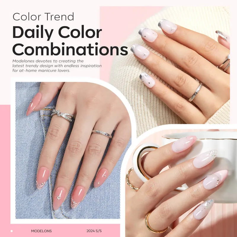 Modelones Builder Gel Nude Pink nagelgel duo 2x10ml