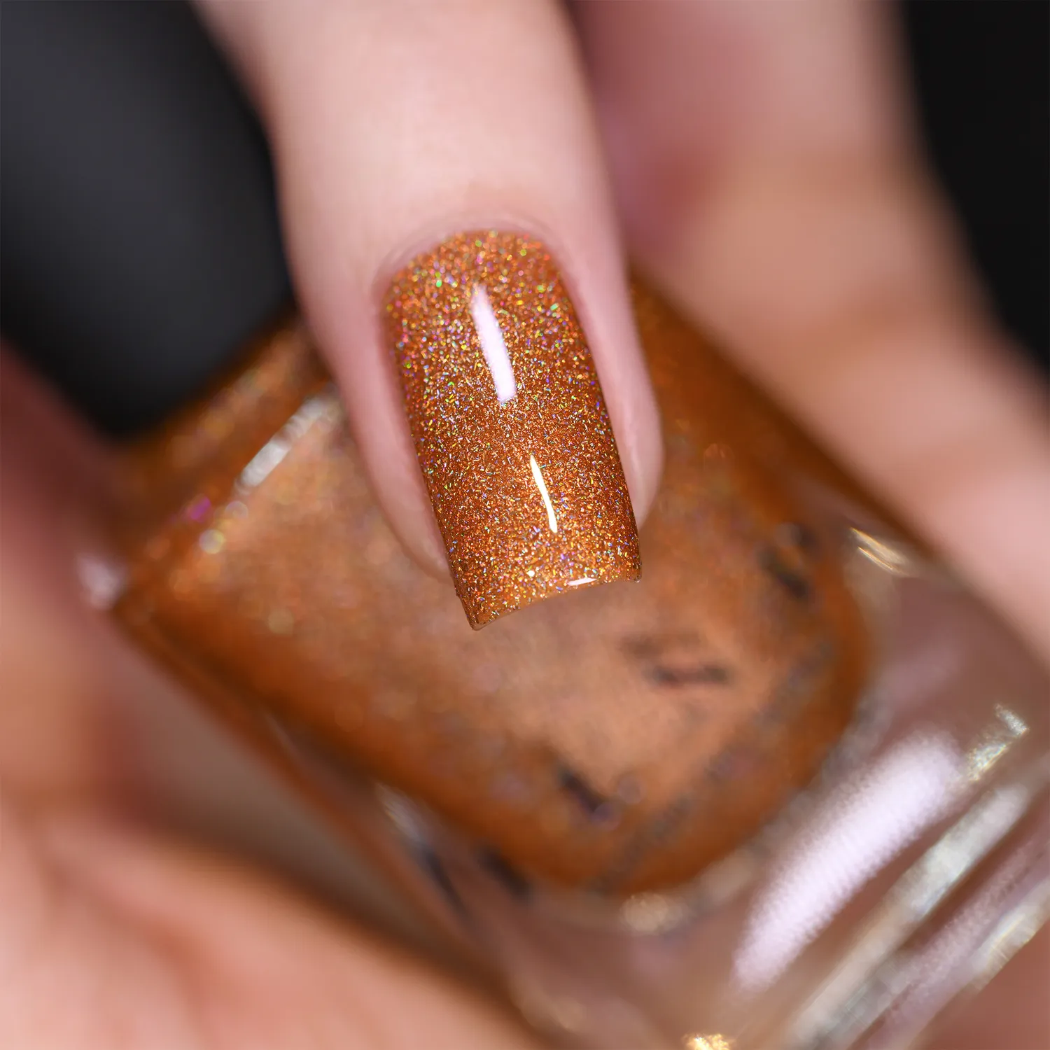 ILNP Ultra Holo Uptown nagellack bränd orange