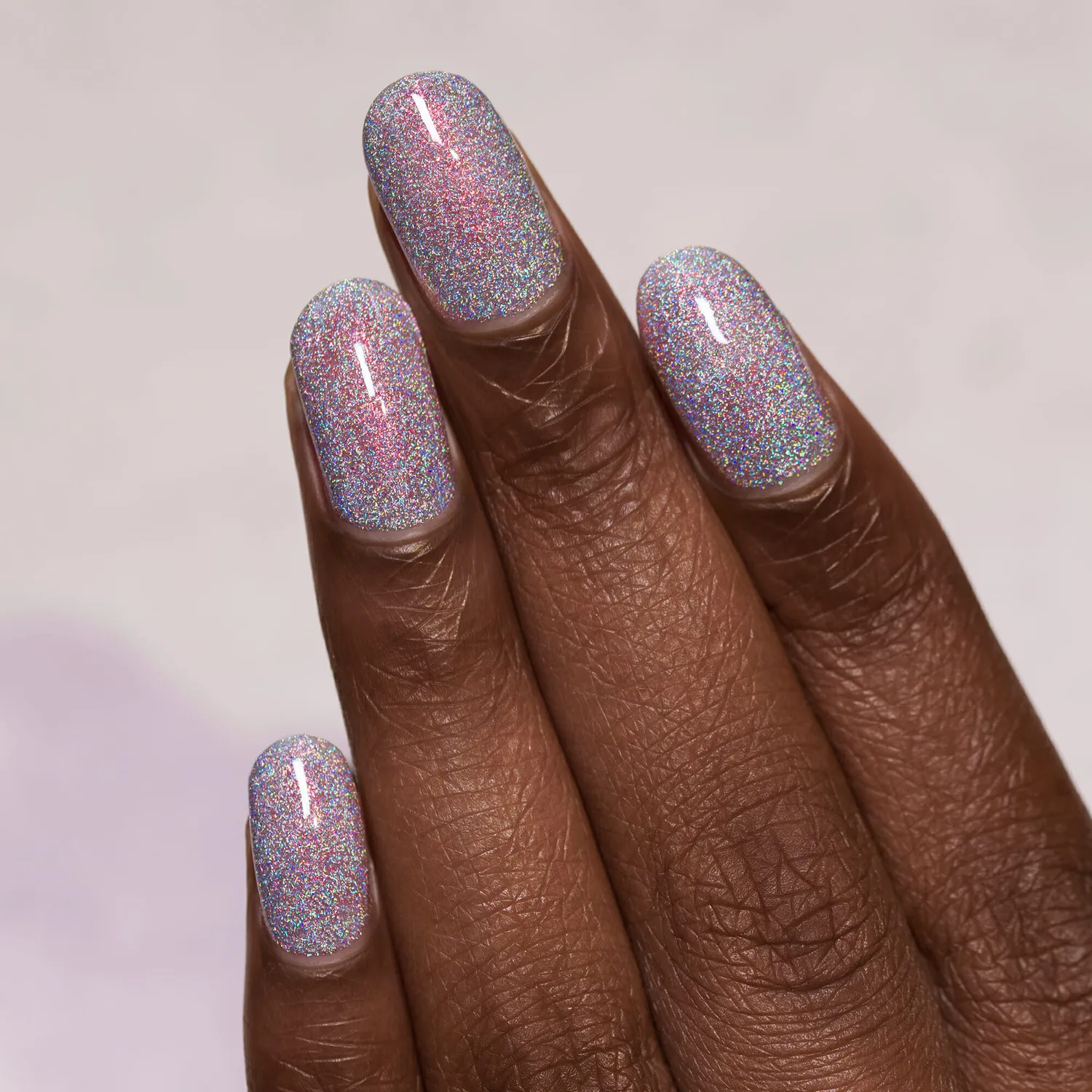 ILNP Color Kissed Rosewater nagellack holografiskt rosenrött