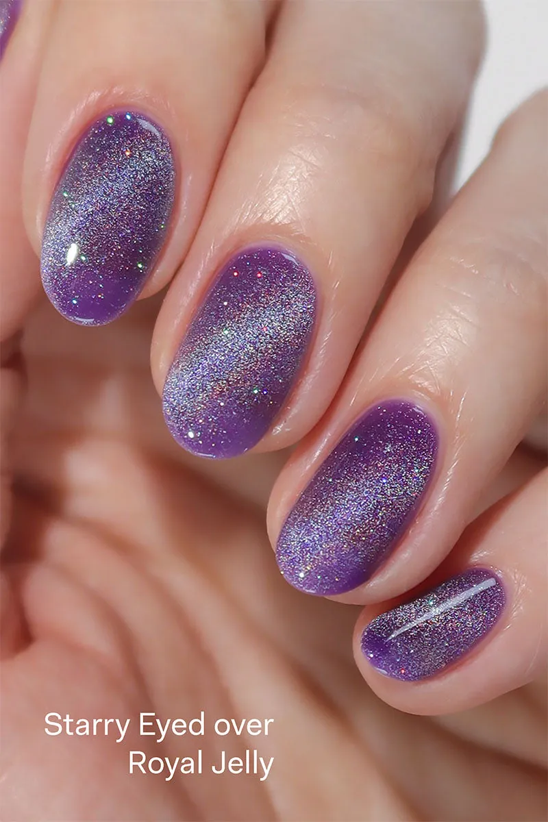 Cirque Colors Starry Eyed nagellack silver magnetisk topper