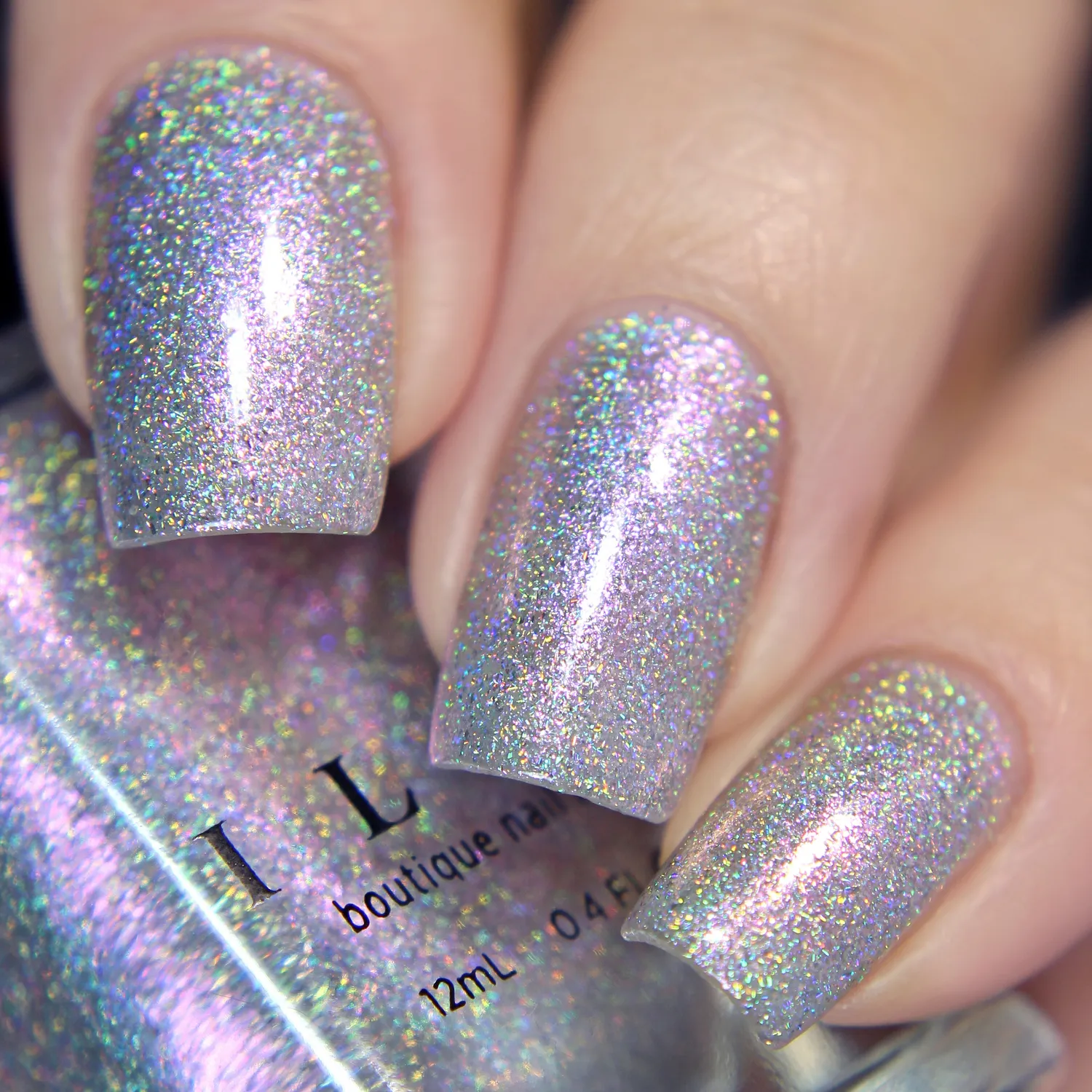 ILNP Chit Chat nagellack holografiskt lila