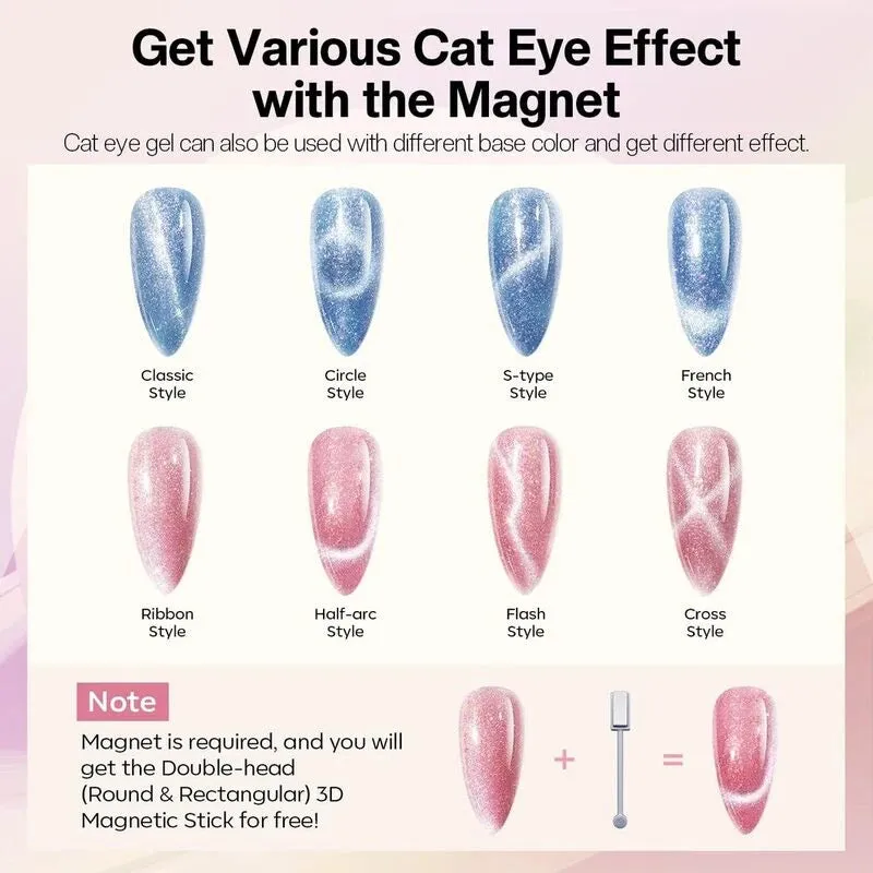 Modelones Holo Rainbow gellack kit med primer 6-pack