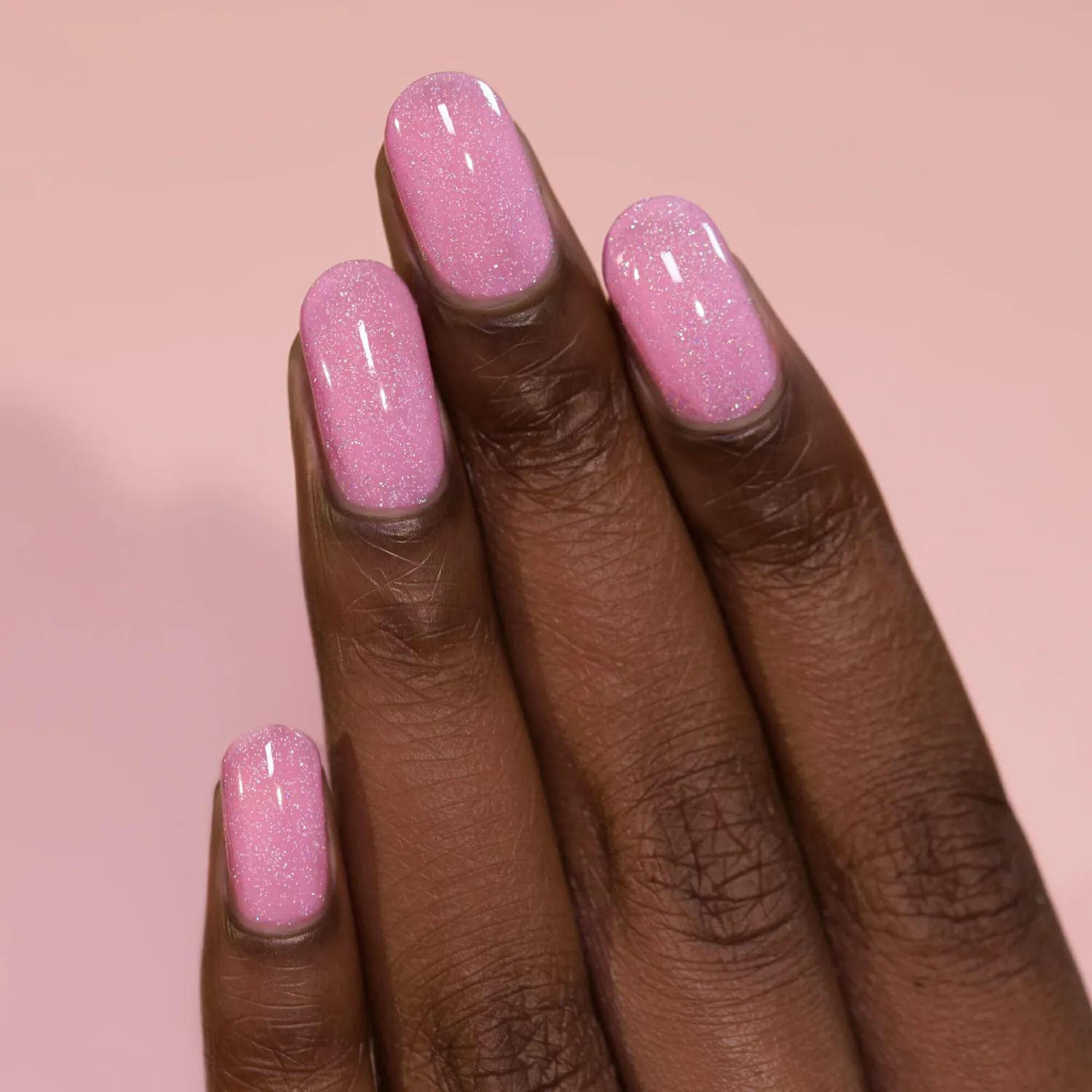 ILNP Holding Hands nagellack ljusrosa jelly