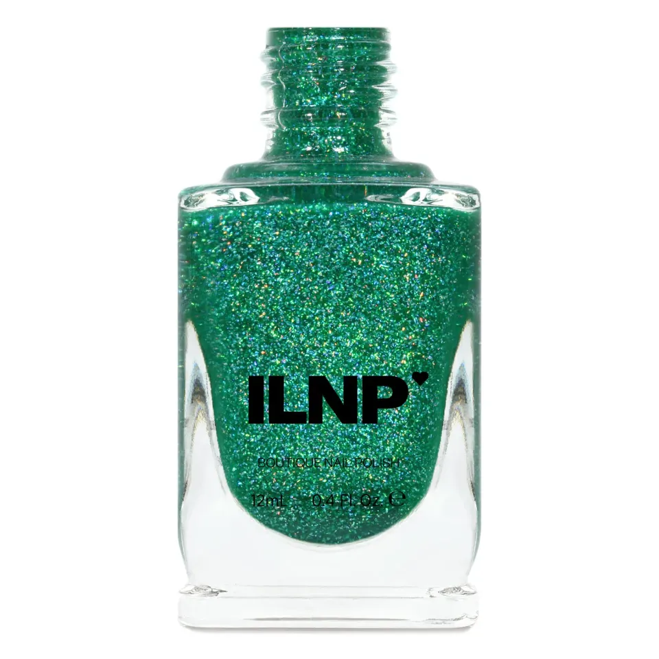 ILNP Hide and Seek nagellack grönt holo