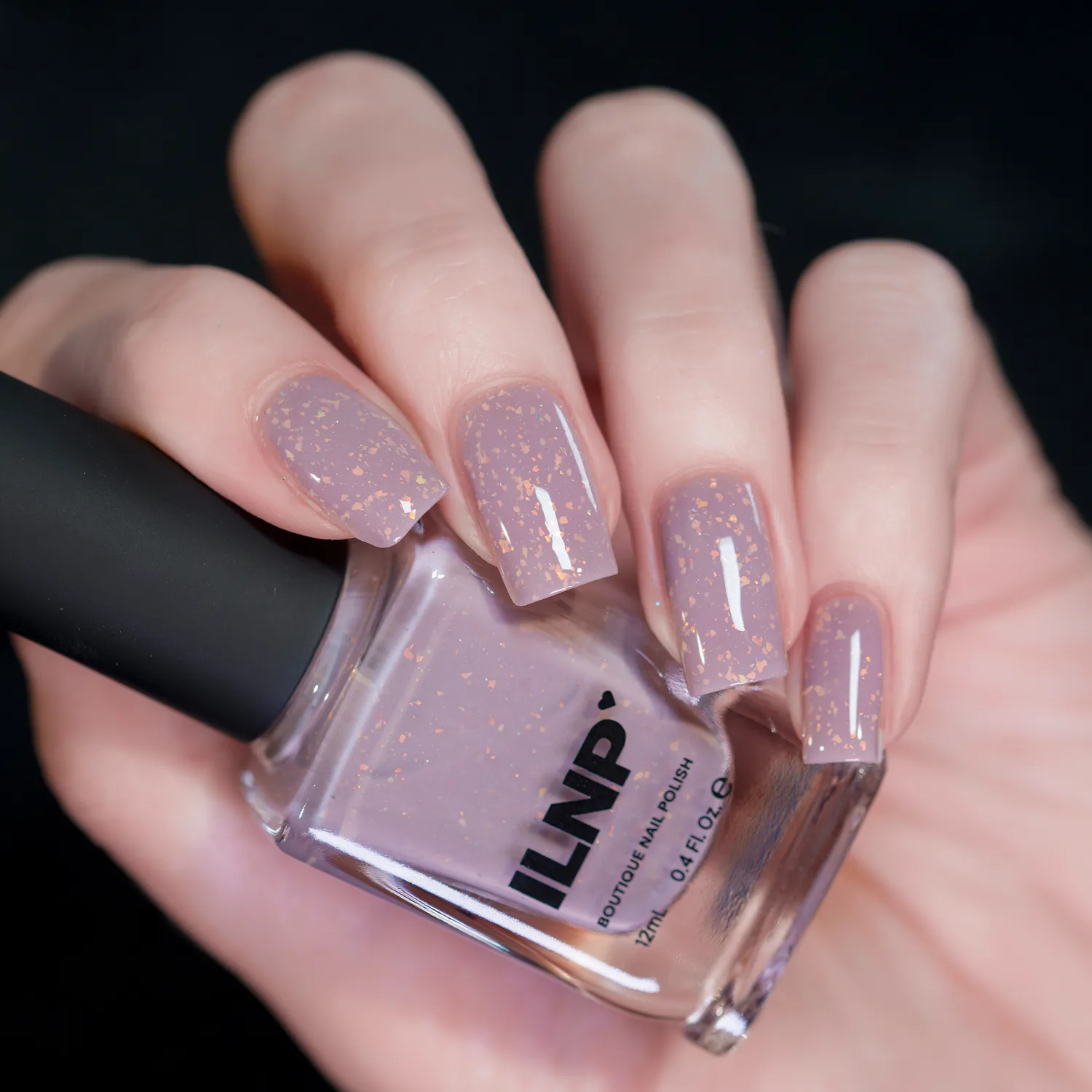 ILNP Misty nagellack lila flakie shimmer