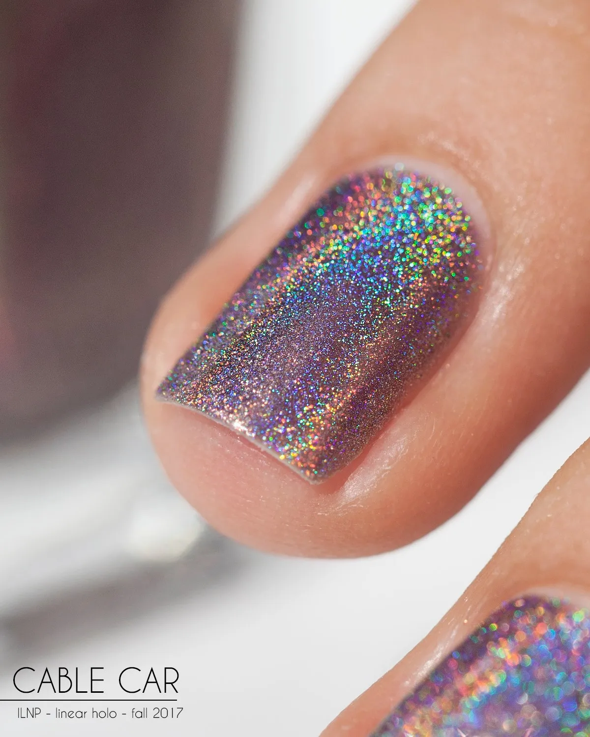ILNP Cable Car nagellack brun holo