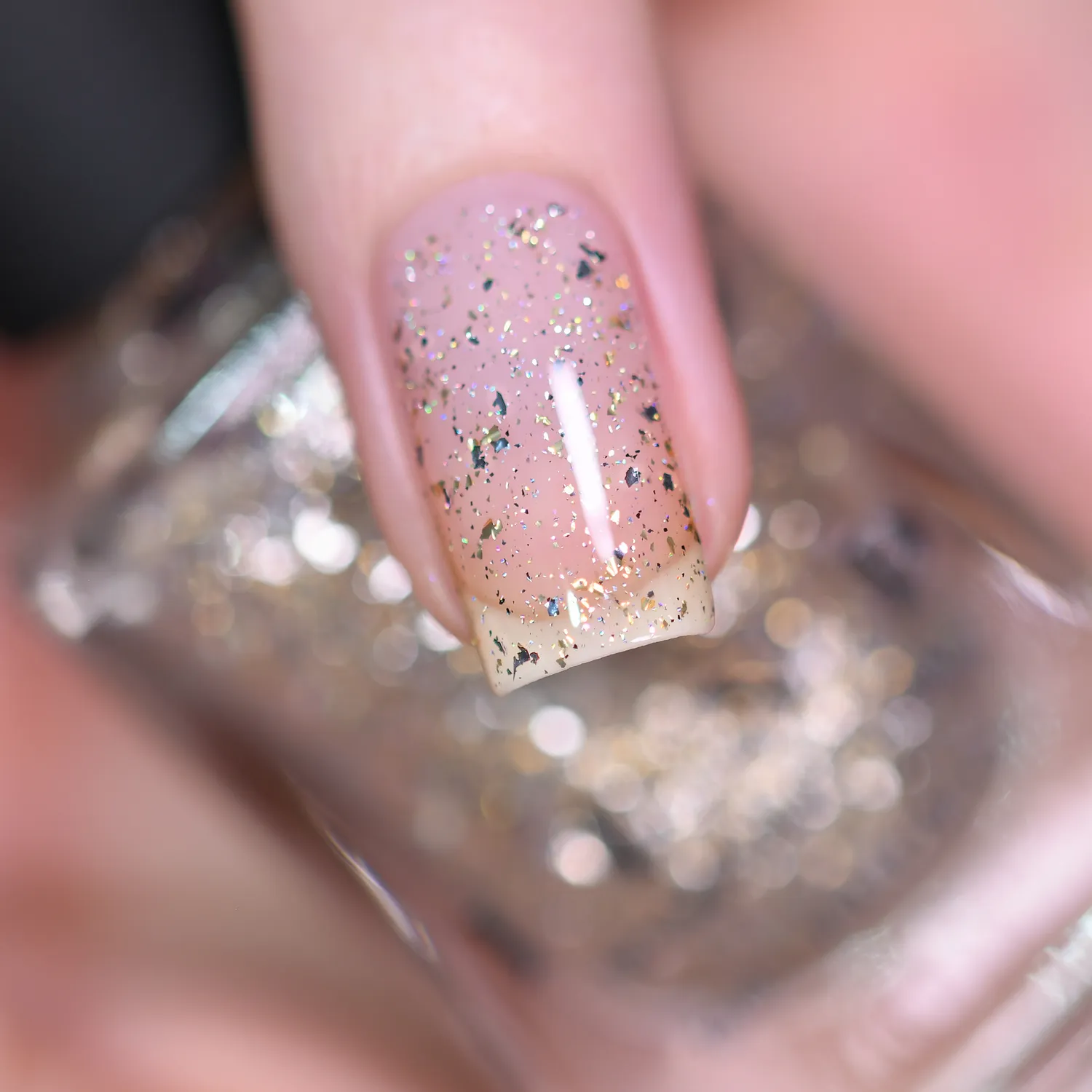 ILNP Party Popper topplack guld flakie