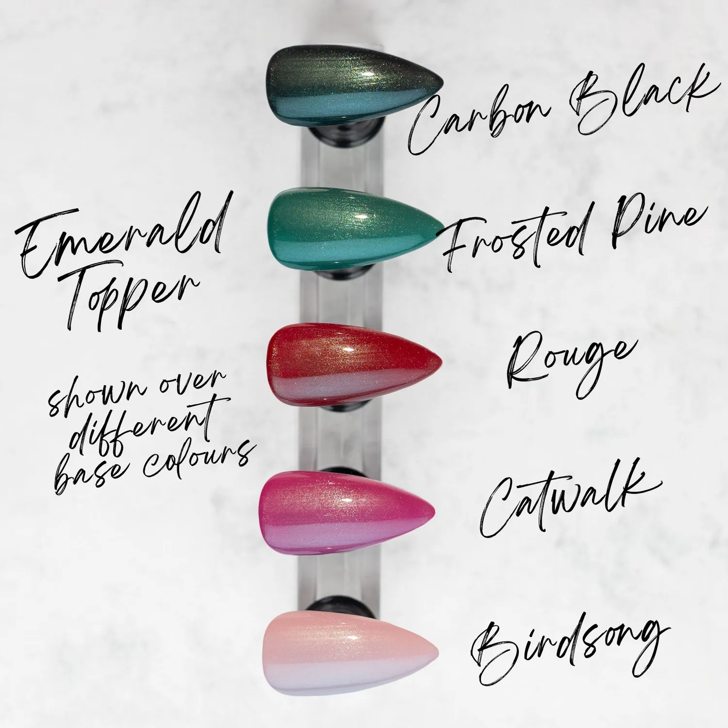 Iz Beauty Pro Colour Emerald Topper Gel 4 g – skimrande